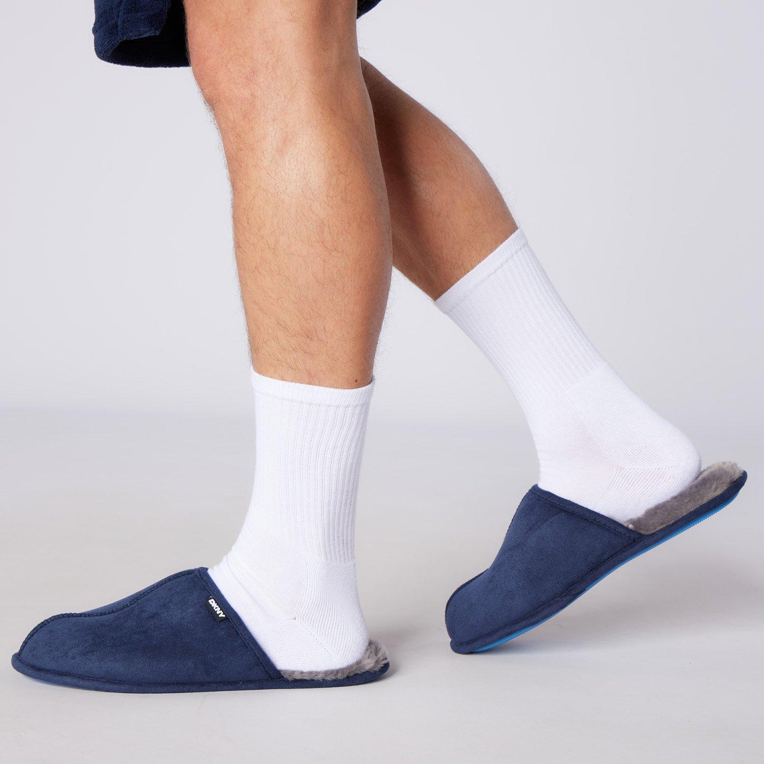 Blue/Grey - DKNY - Mens Slippers Castor - 7