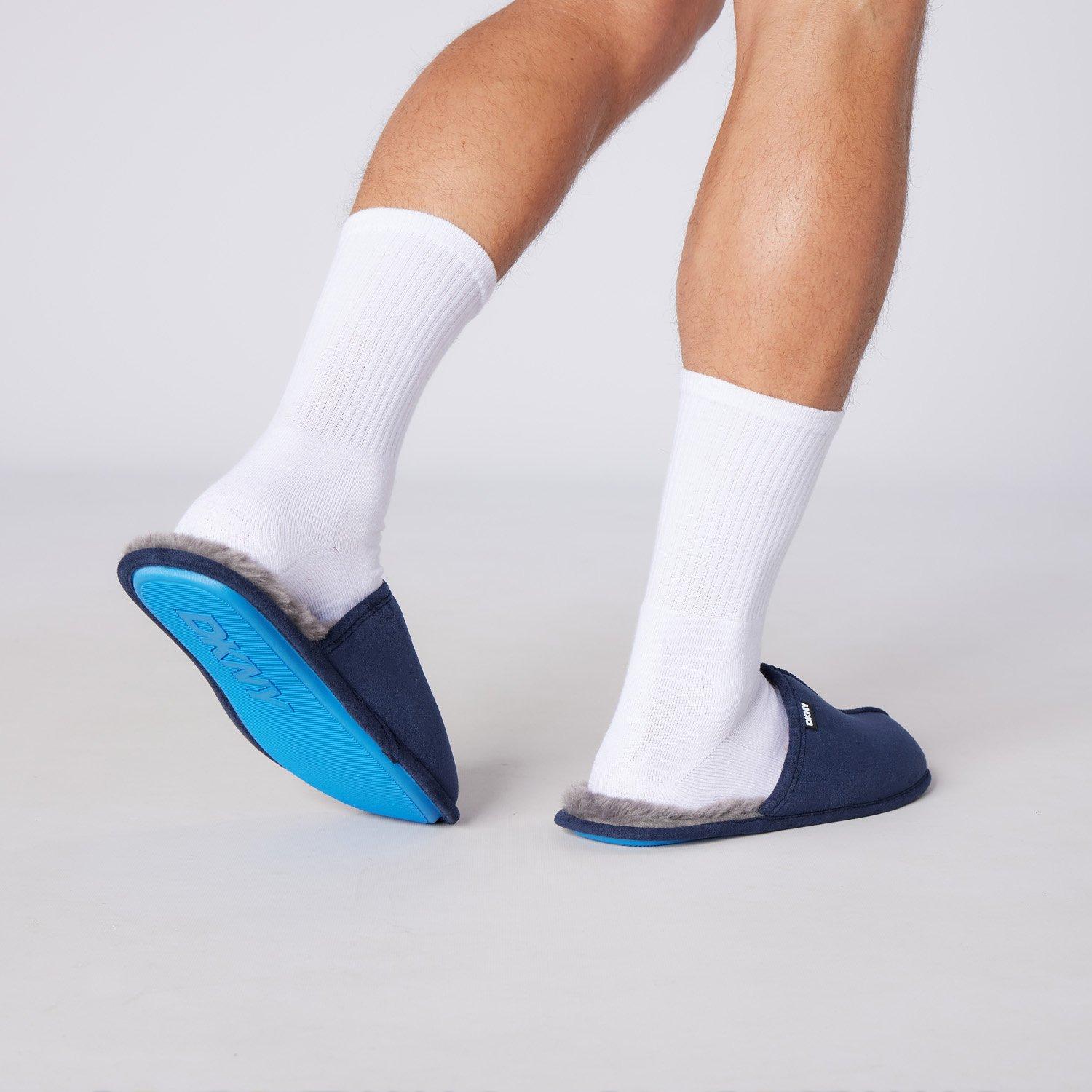 Blue/Grey - DKNY - Mens Slippers Castor - 8