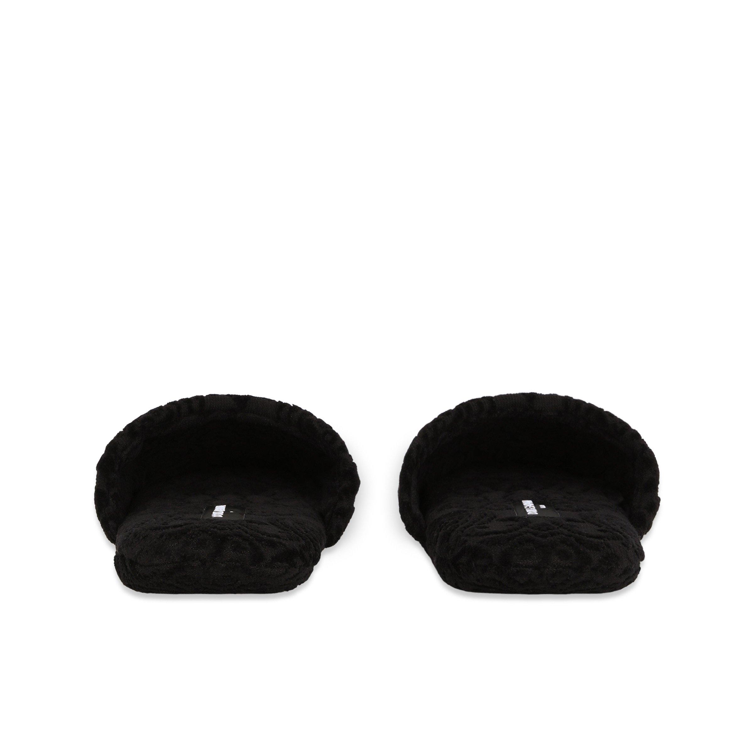 Black - Dolce and Gabbana Casa - Jacquard Slippers - Black - 3