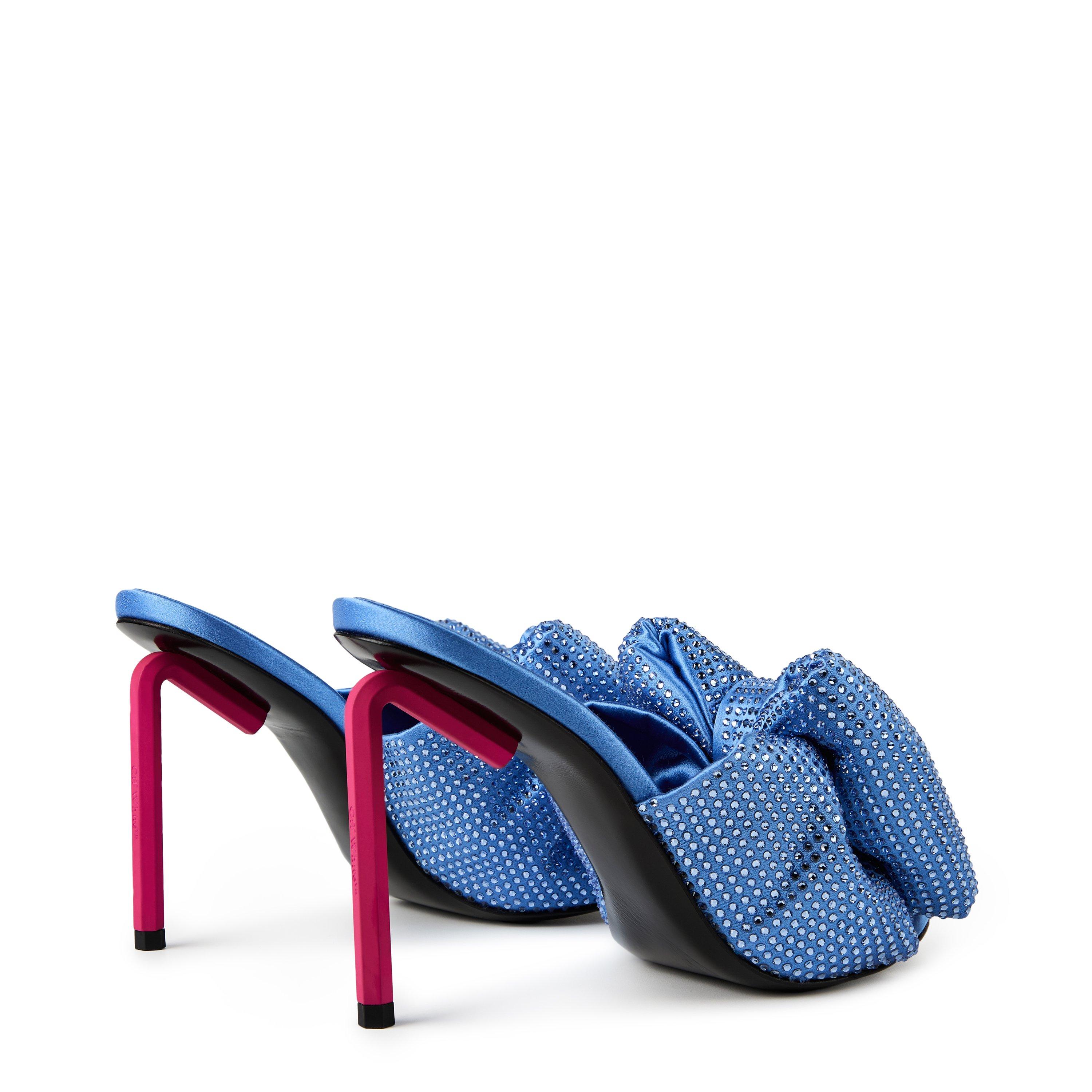 【関税込み】Allen Bow Strass Pop Mules in Blue/Pink Off-White Allen Bow Strass Pop Mules in Blue/Pink | ShopSimon