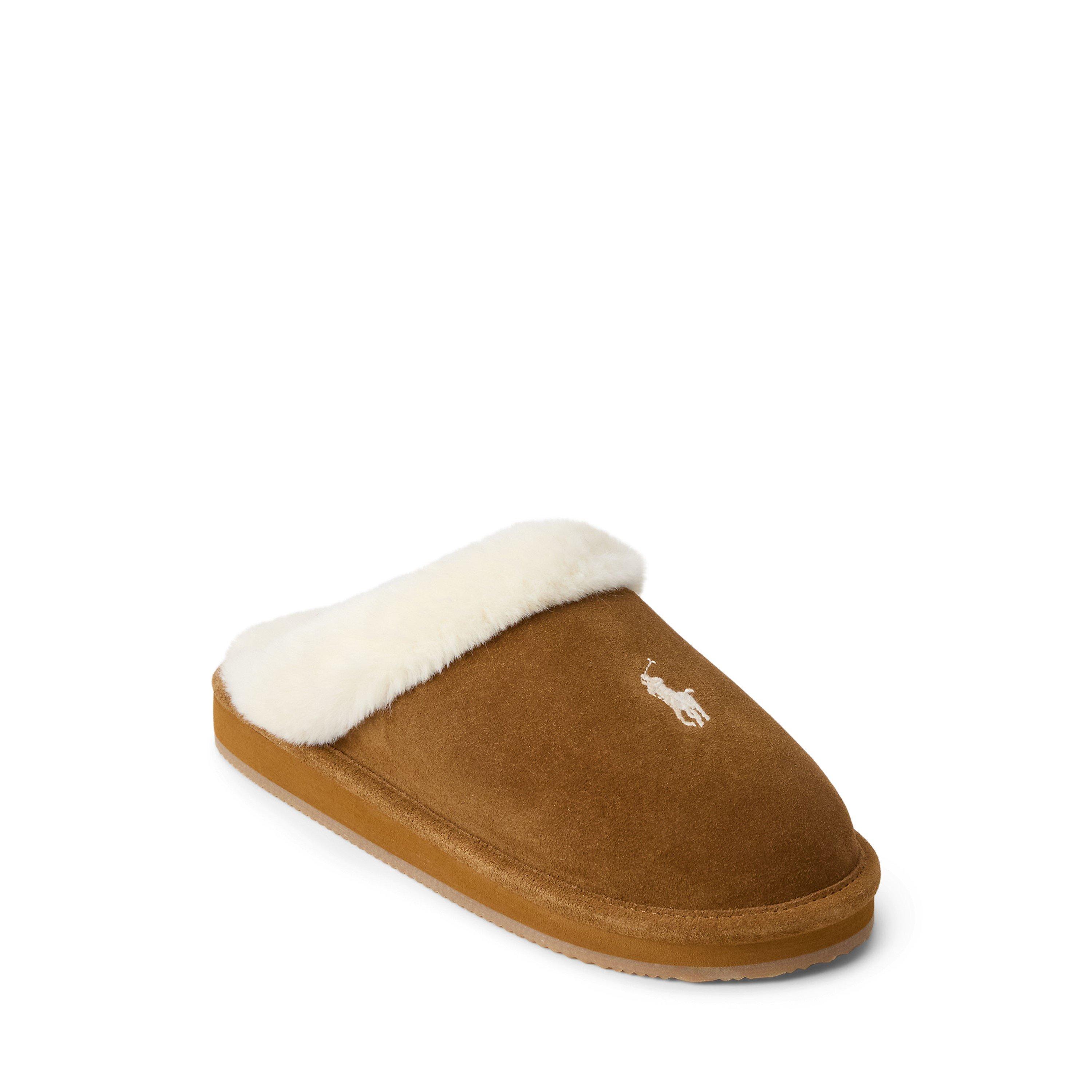 Tan Suede - Polo Ralph Lauren - Women's Kayleigh Suede Mule Slippers - 2