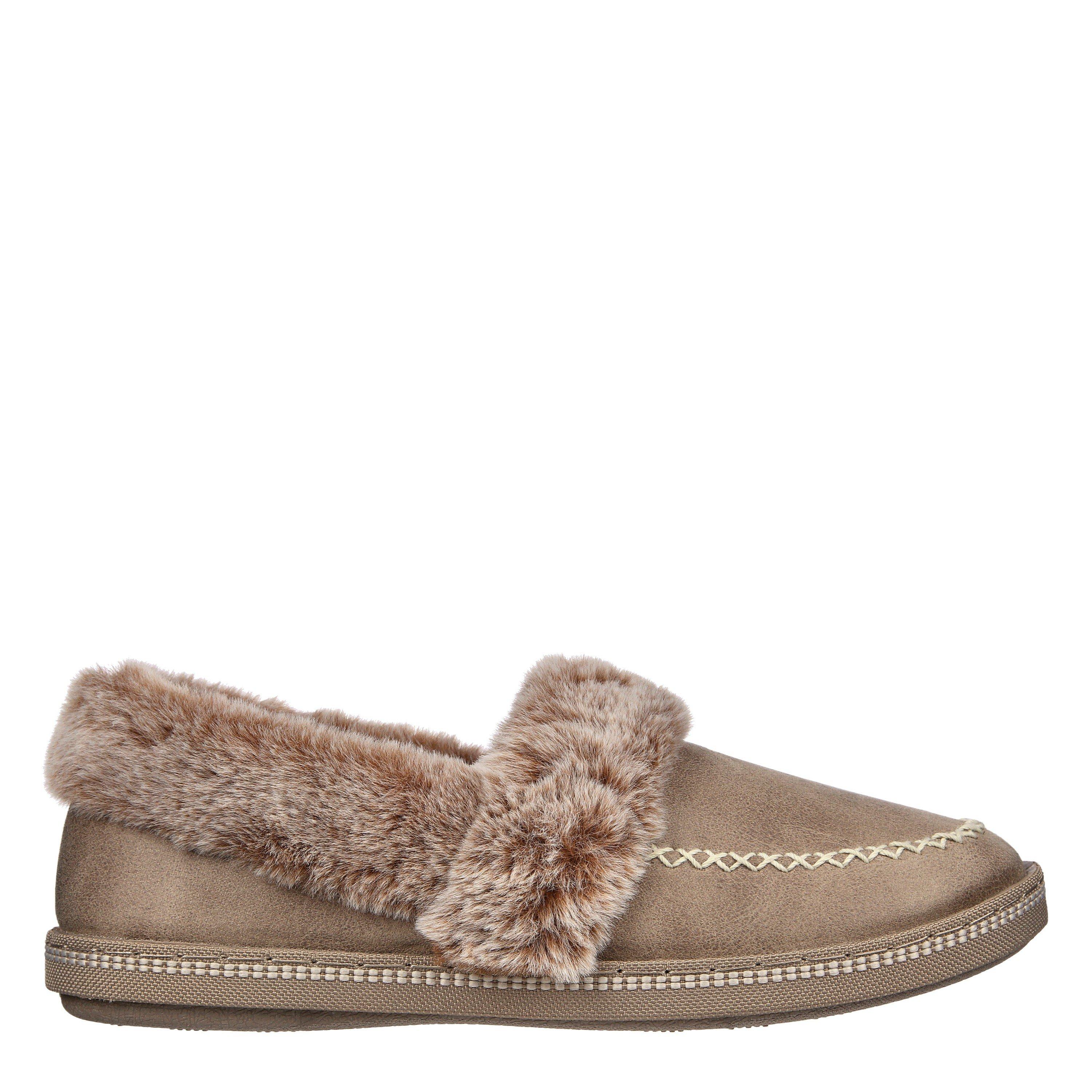 Skechers Women's Cozy Campf Full Fit Slippers - Taupe - 4.5 (37.5)