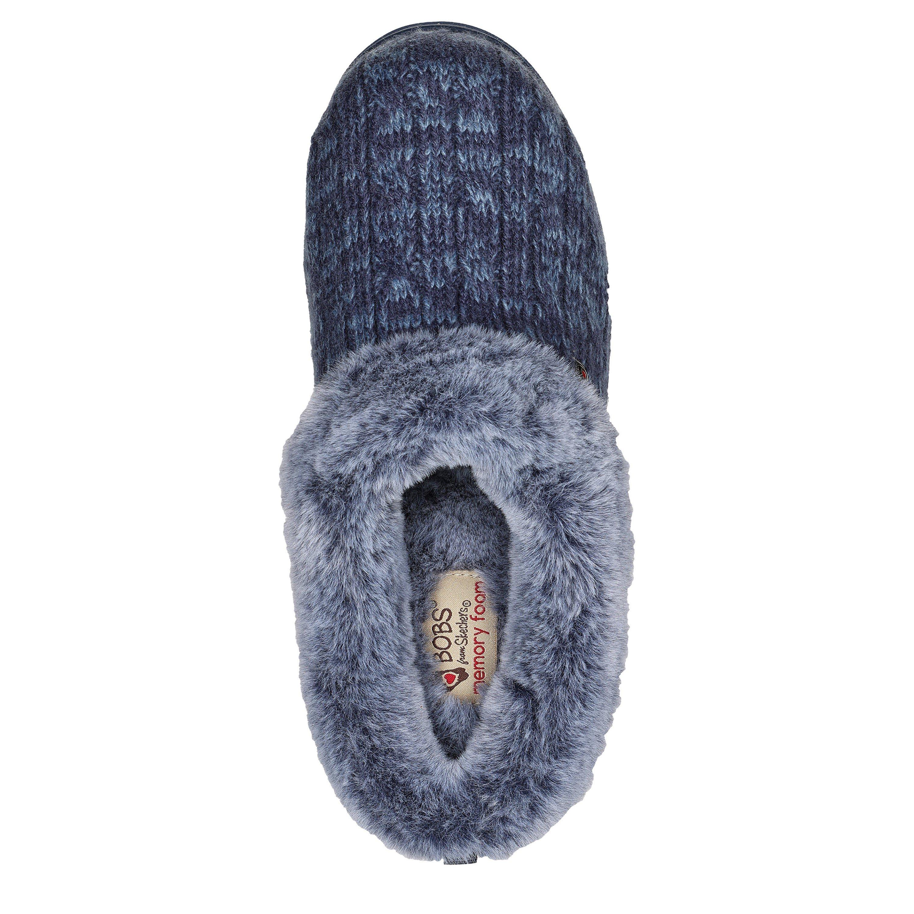 Navy/Blue - Skechers - Women's Keepsakes Ice Angel Mule Slippers - 5