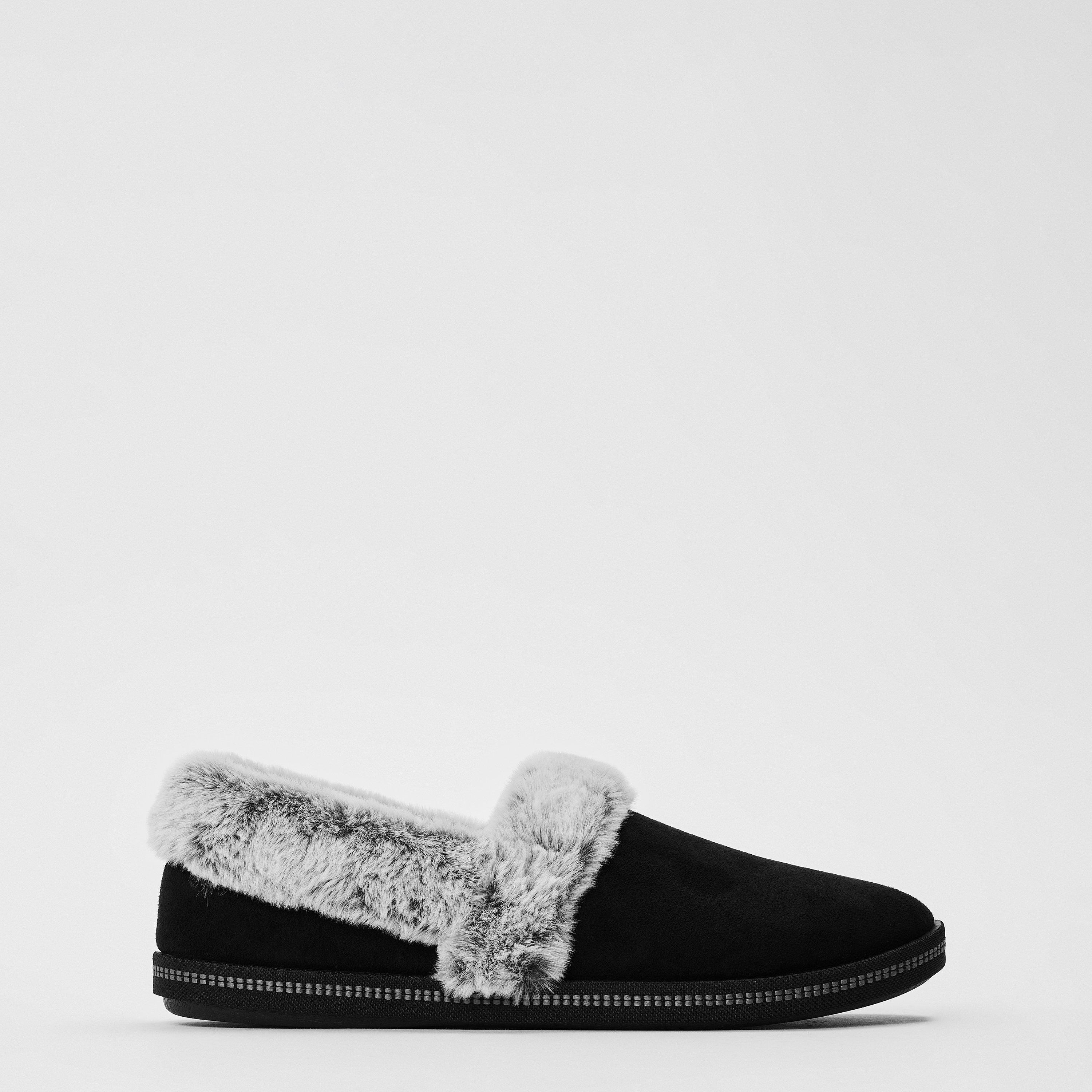 Black - Skechers - Cozy Campfire - Team Toasty Full Fit Slippers Womens - 1
