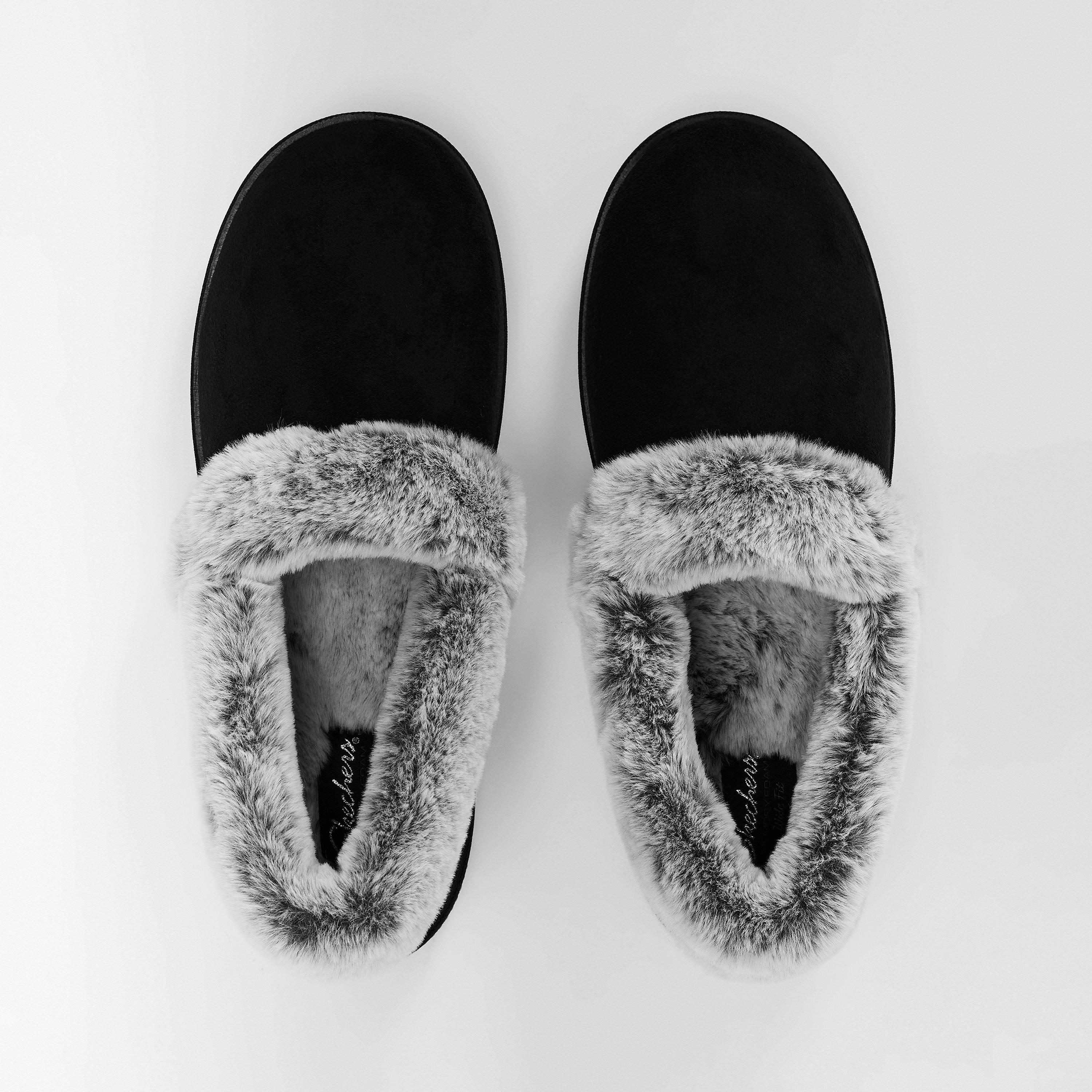 Black - Skechers - Cozy Campfire - Team Toasty Full Fit Slippers Womens - 4