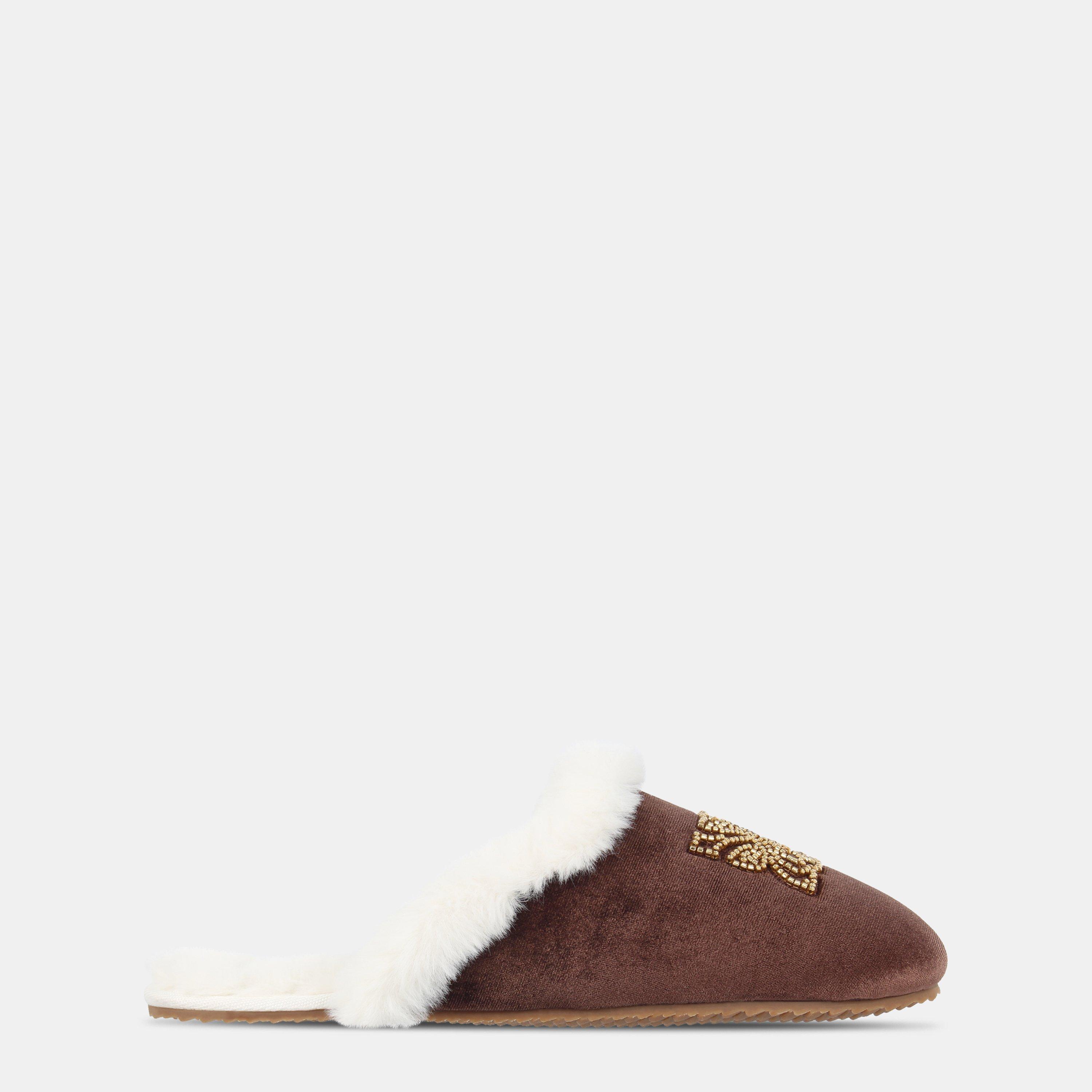 Logo - Biba - Women's Embroidered Mule Slippers - 1