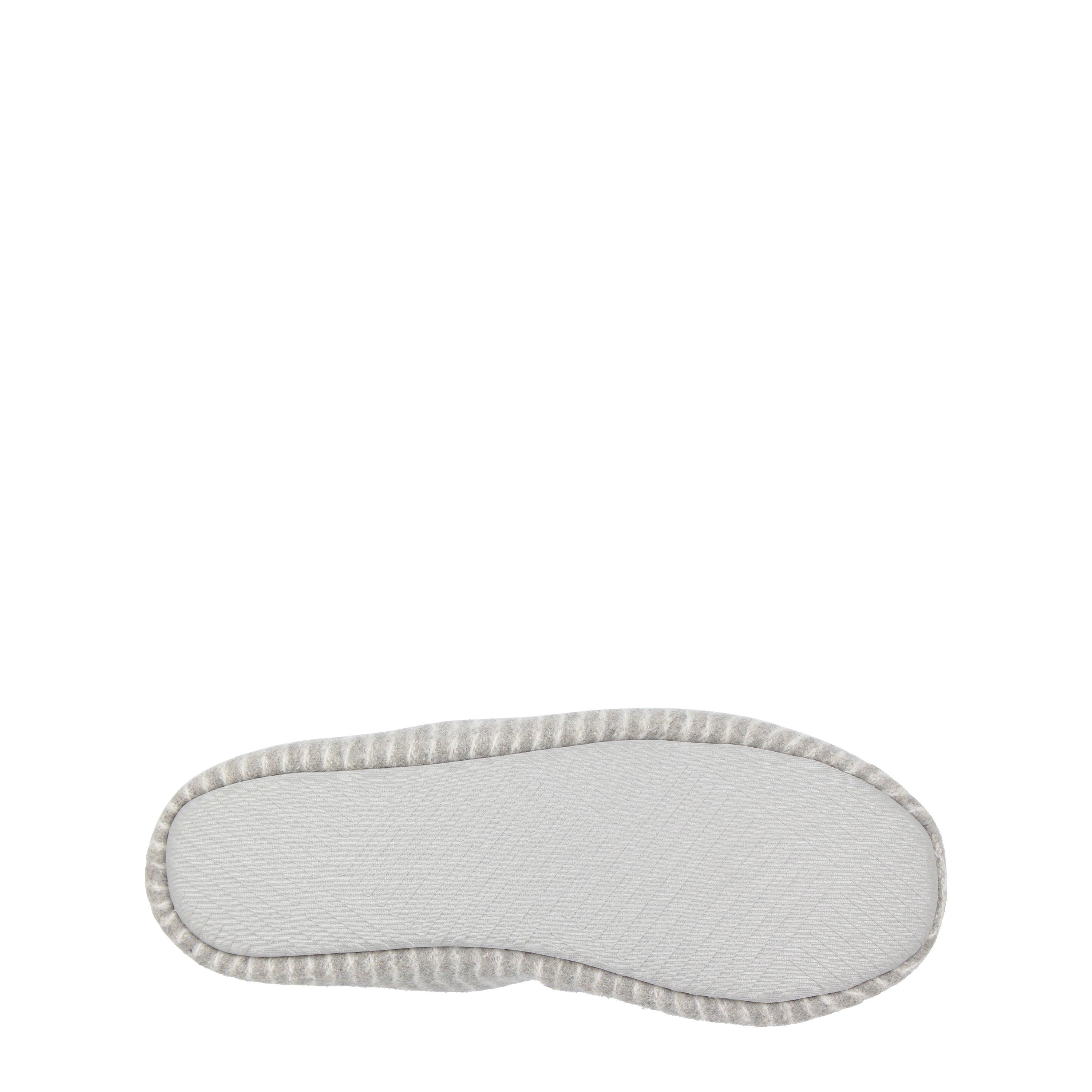 Grau - Fabric - Bow Slippers Womens - 6