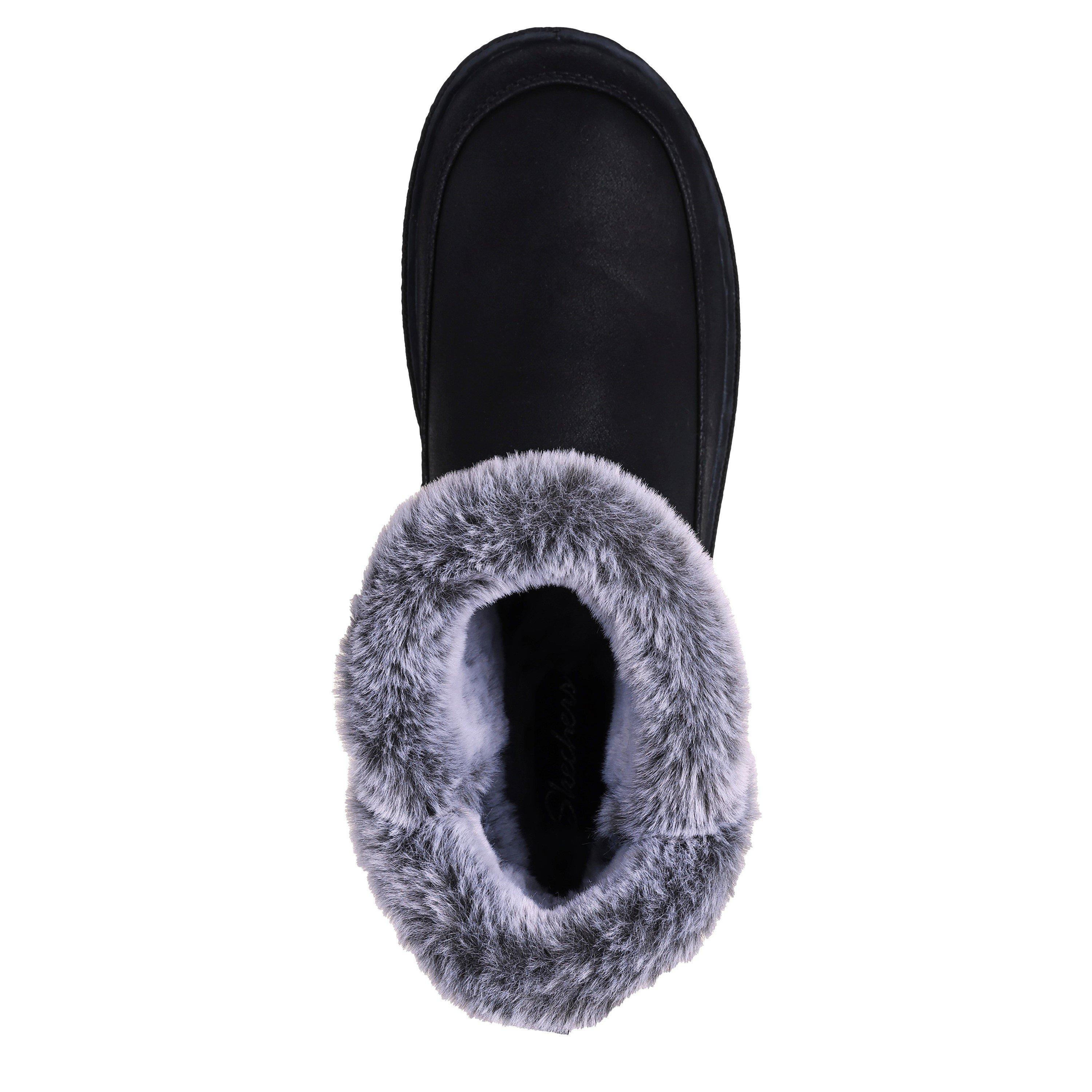 Crna - Skechers - Cozy Campfire Full Fit Slippers Womens - 5
