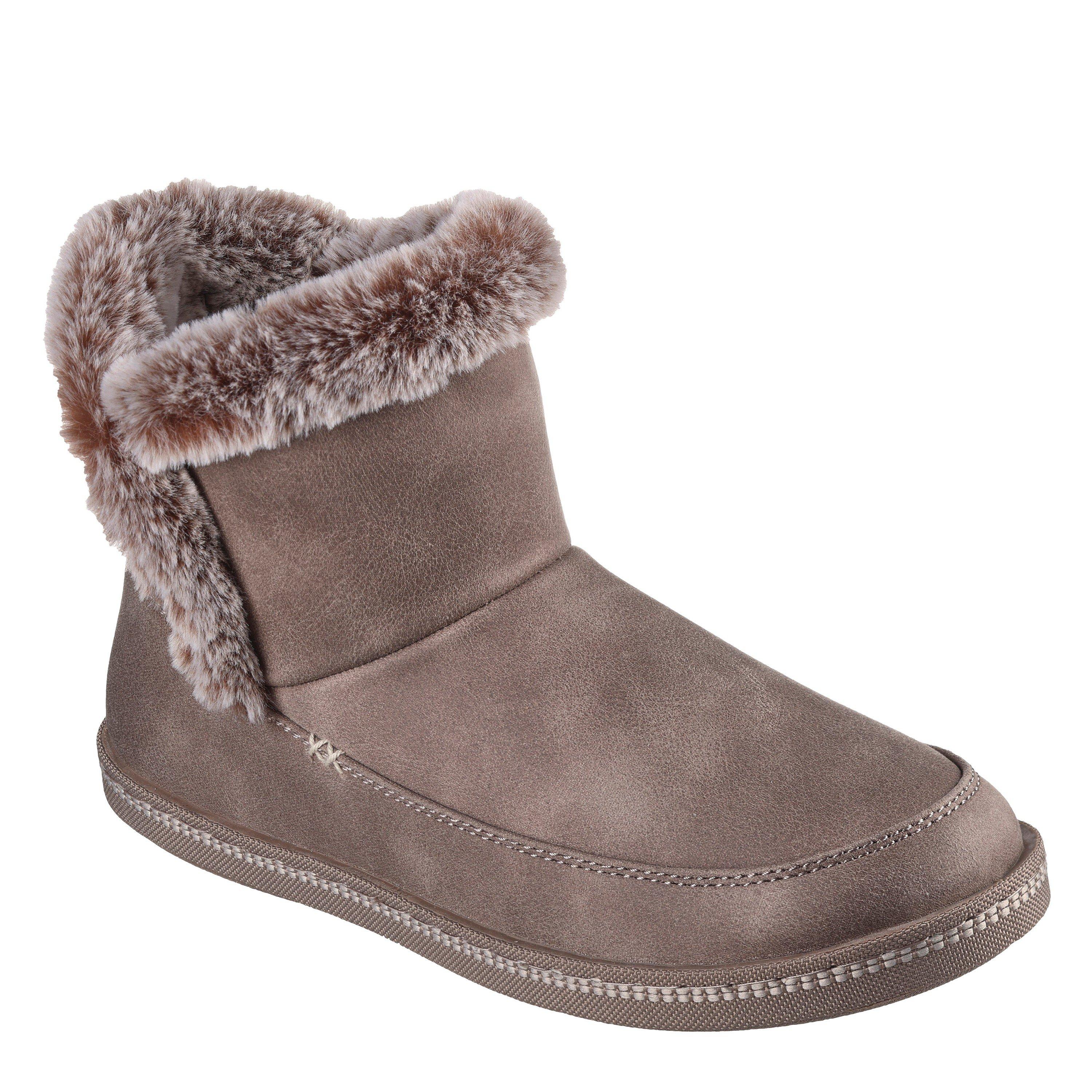 Dark Taupe - Skechers - Women's Cozy Campfire Full Fit Slippers - 3