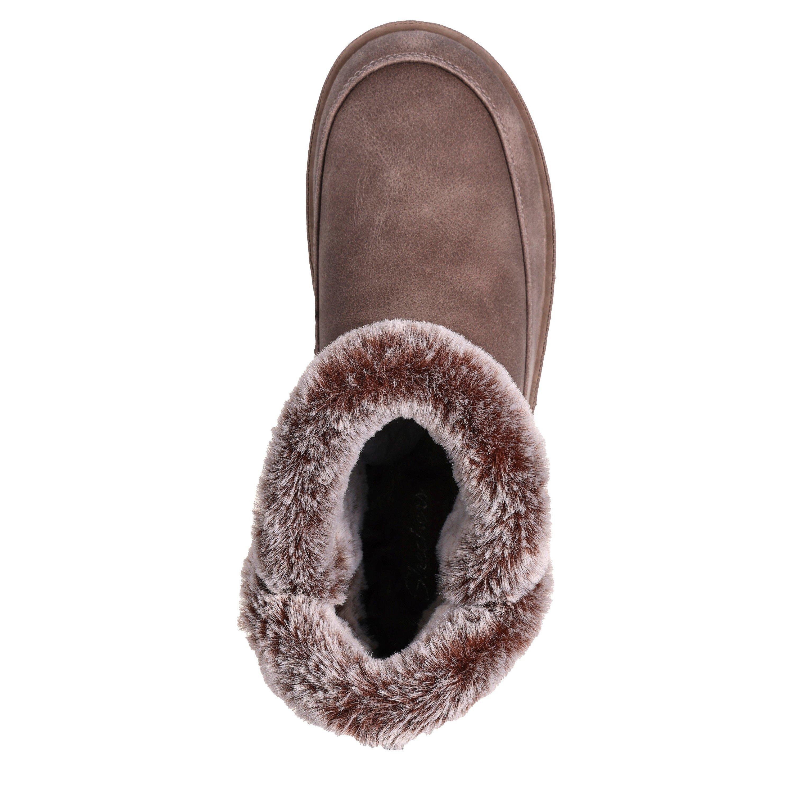 Dark Taupe - Skechers - Women's Cozy Campfire Full Fit Slippers - 4