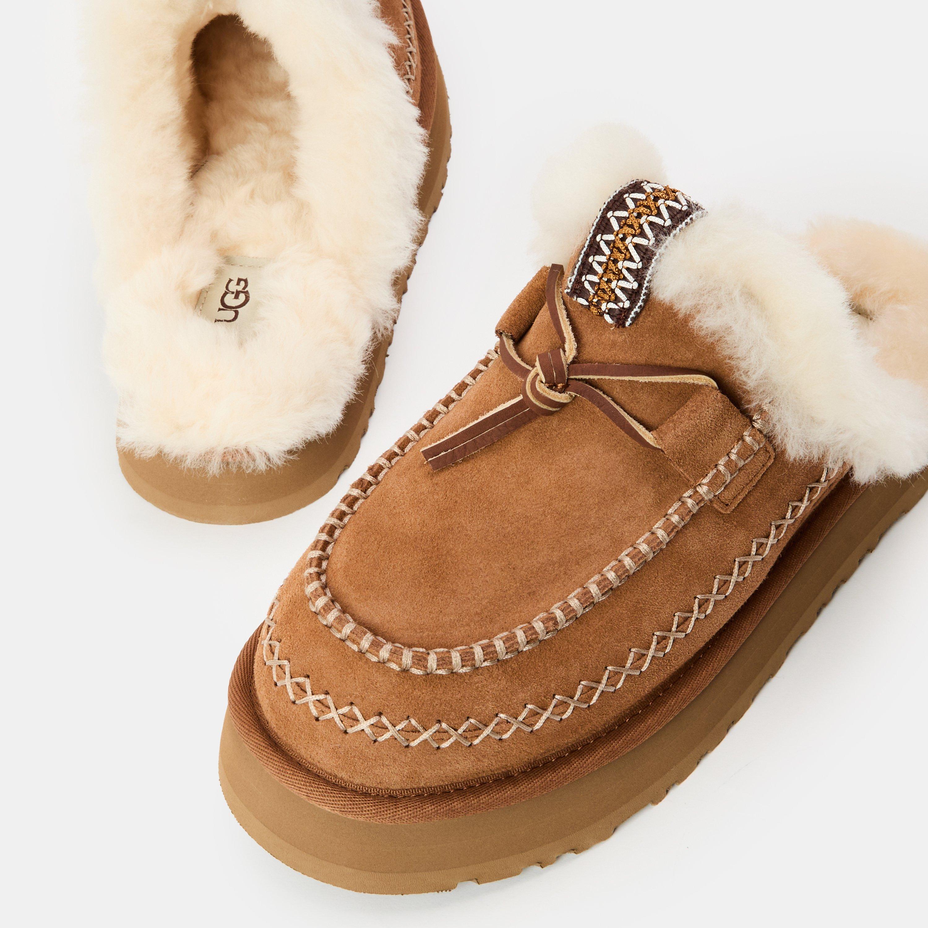Chestnut - Ugg - Women's Disquette Alpine Mule Slippers - 4