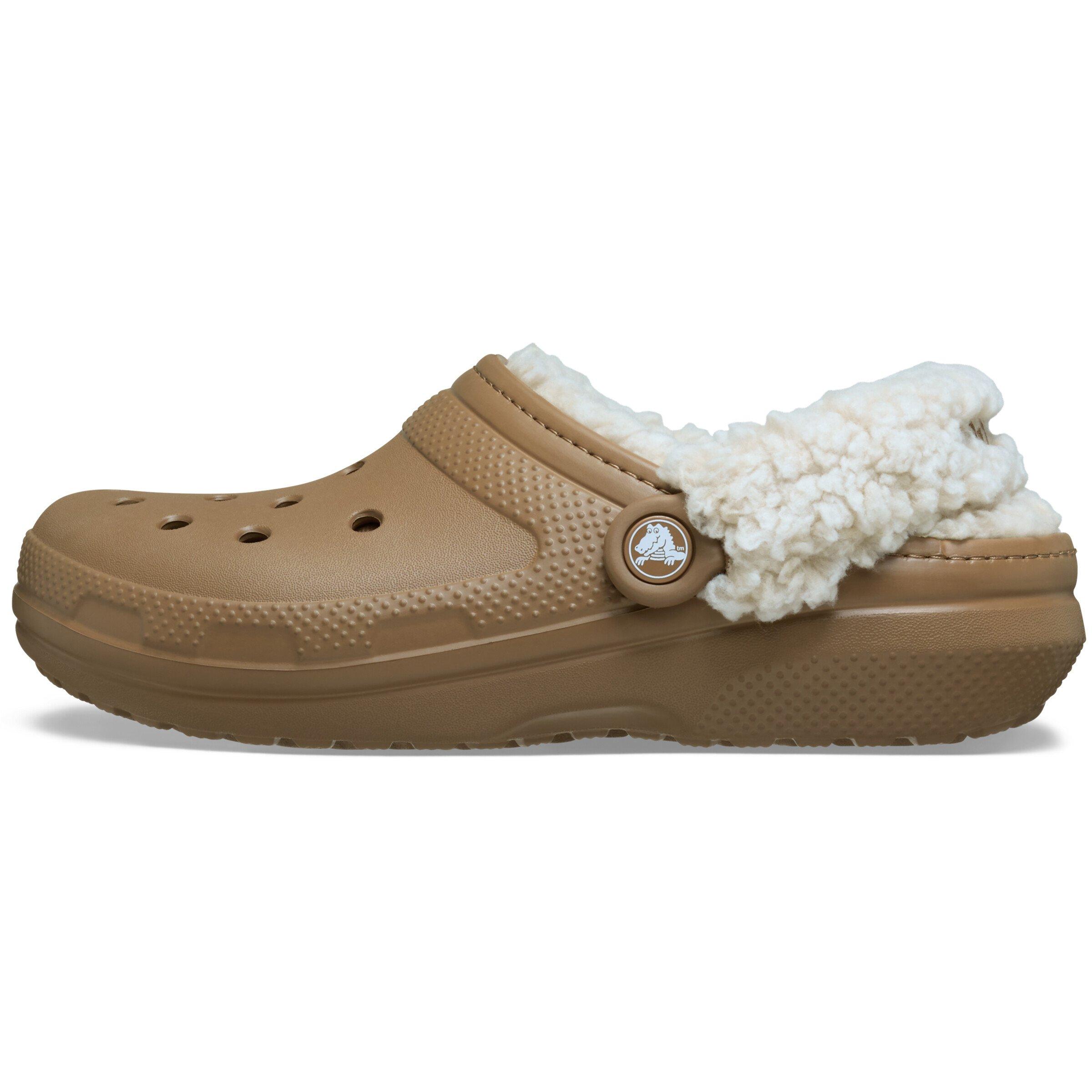 Sepia - Crocs - Women's Classic Fleece Mule Slippers - 2
