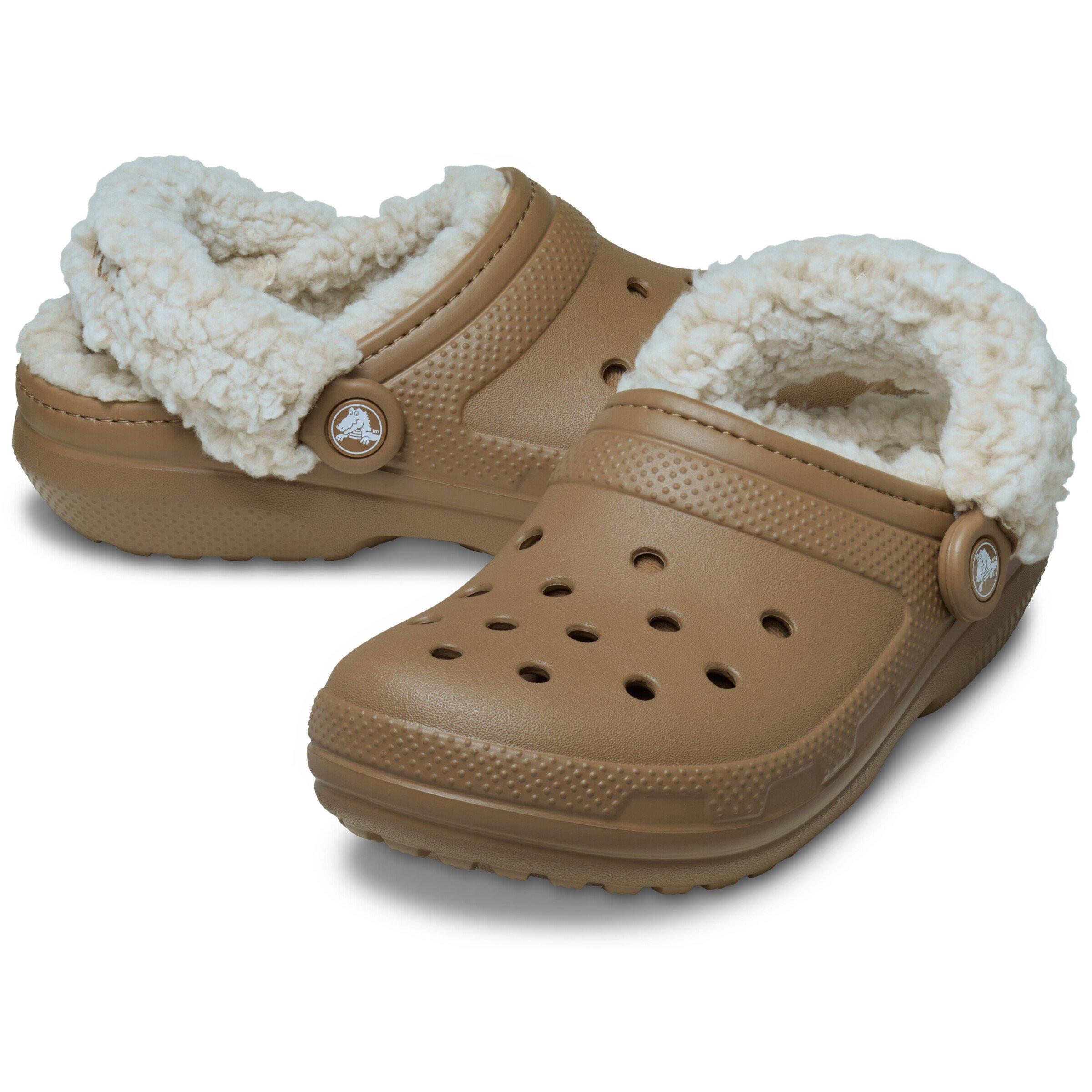 Sepia - Crocs - Women's Classic Fleece Mule Slippers - 3