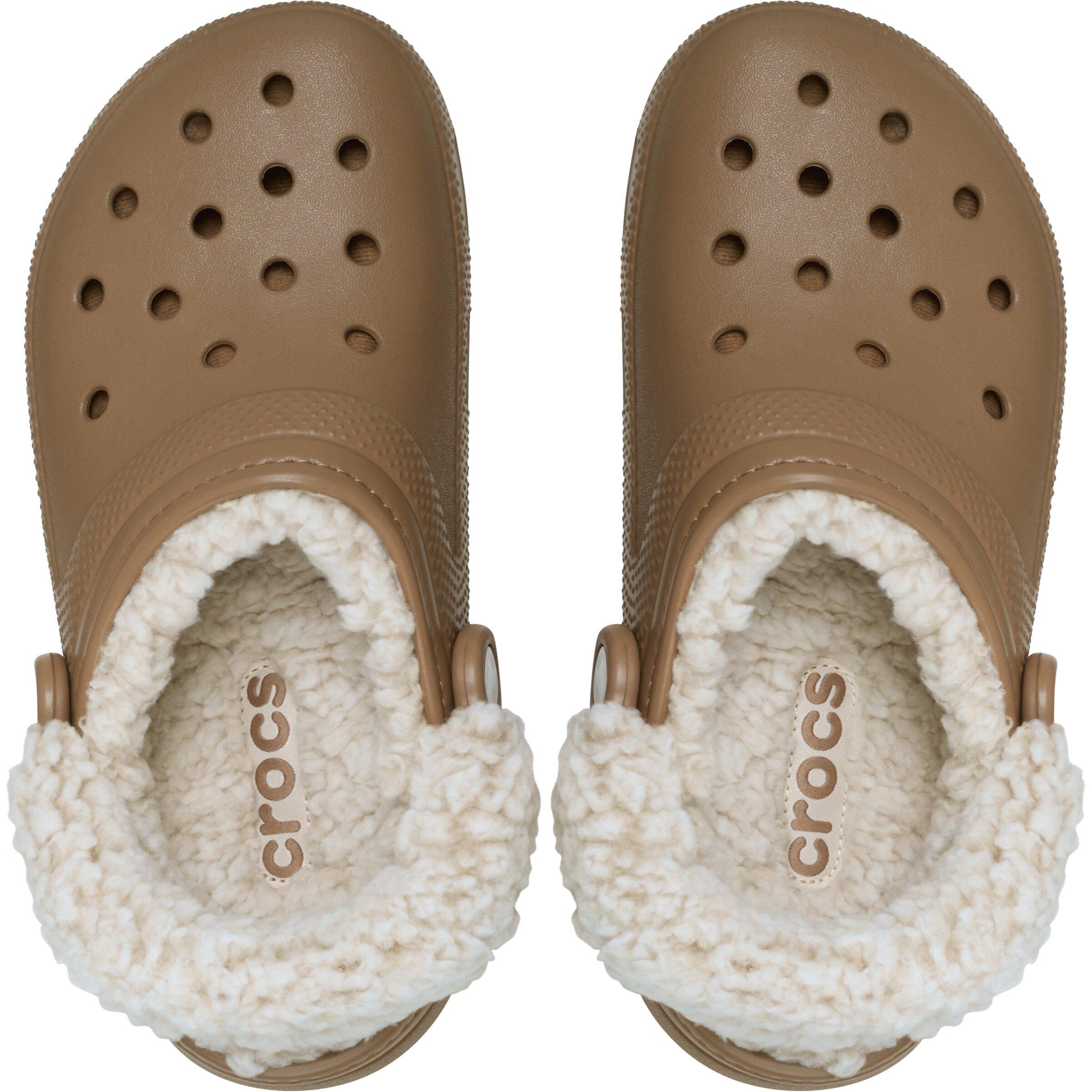 Sepia - Crocs - Women's Classic Fleece Mule Slippers - 4