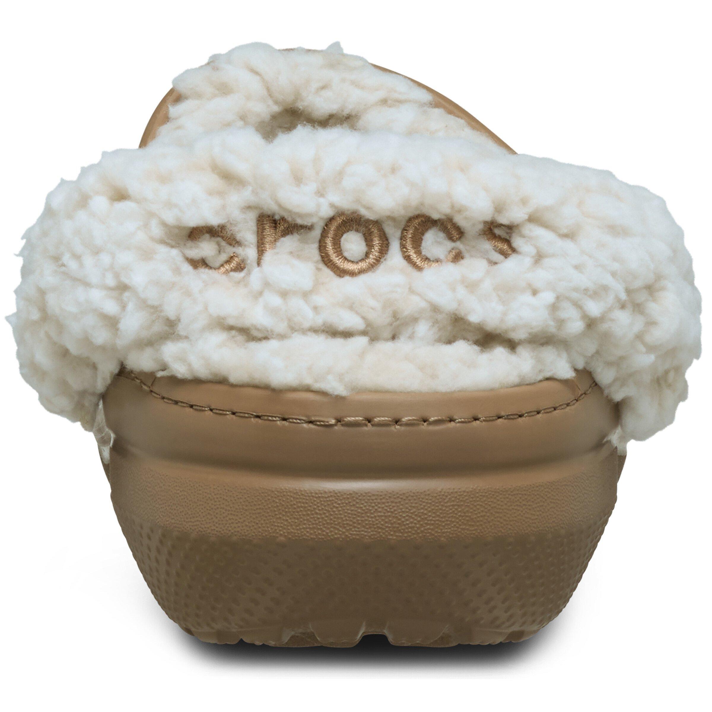 Sepia - Crocs - Women's Classic Fleece Mule Slippers - 6