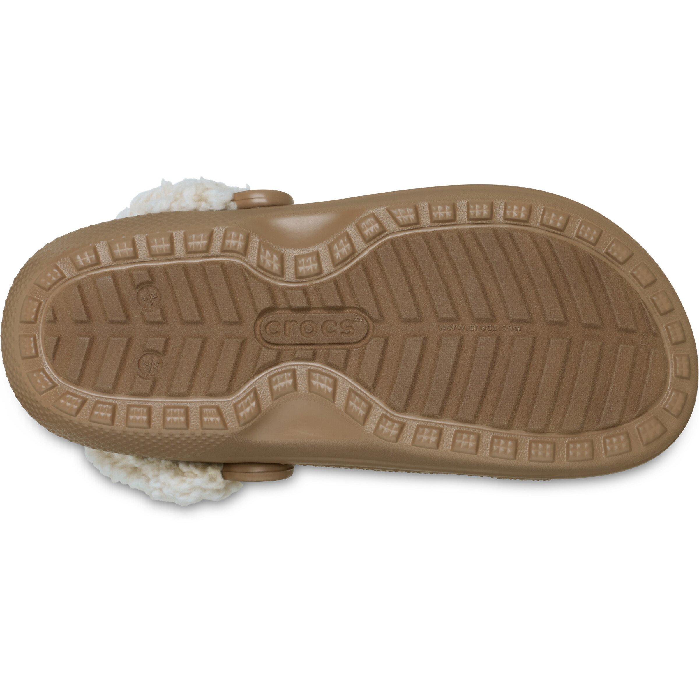 Sepia - Crocs - Women's Classic Fleece Mule Slippers - 7