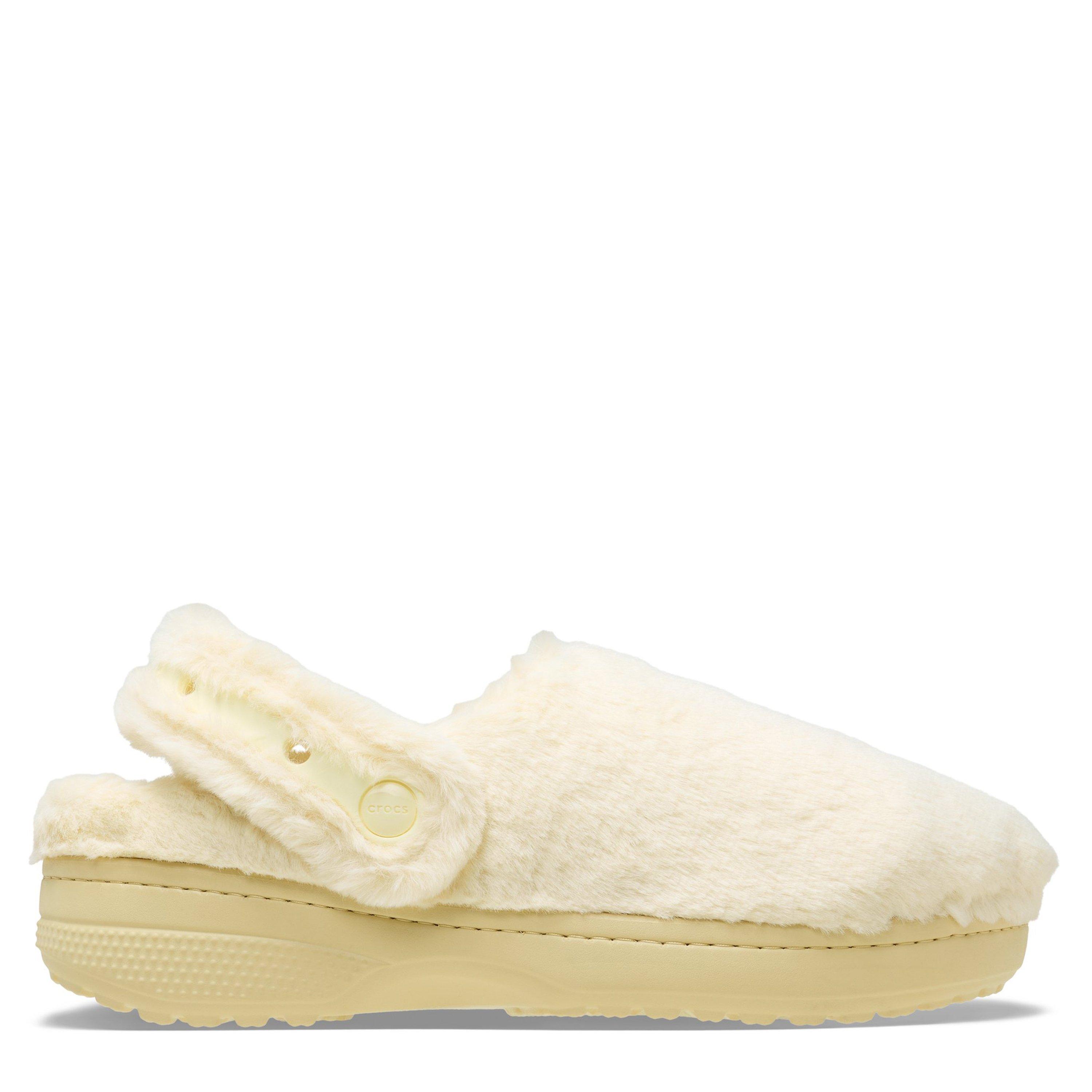 Crocs Women's Unfurgettable Lined Mule Slippers - Vanilla - 8 (41-42)