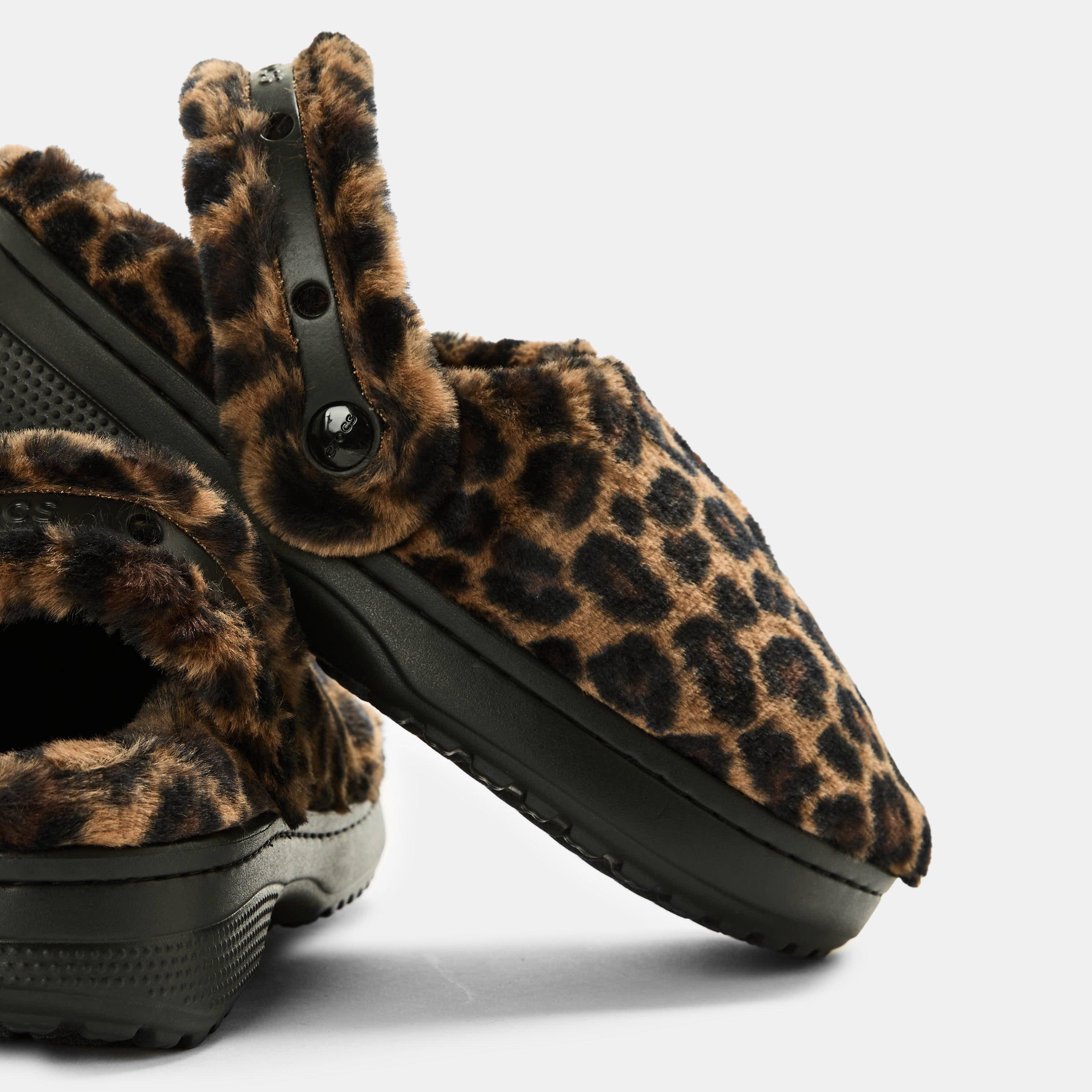 Leopard - Crocs - Women's Unfurgettable Lined Mule Slippers - 3