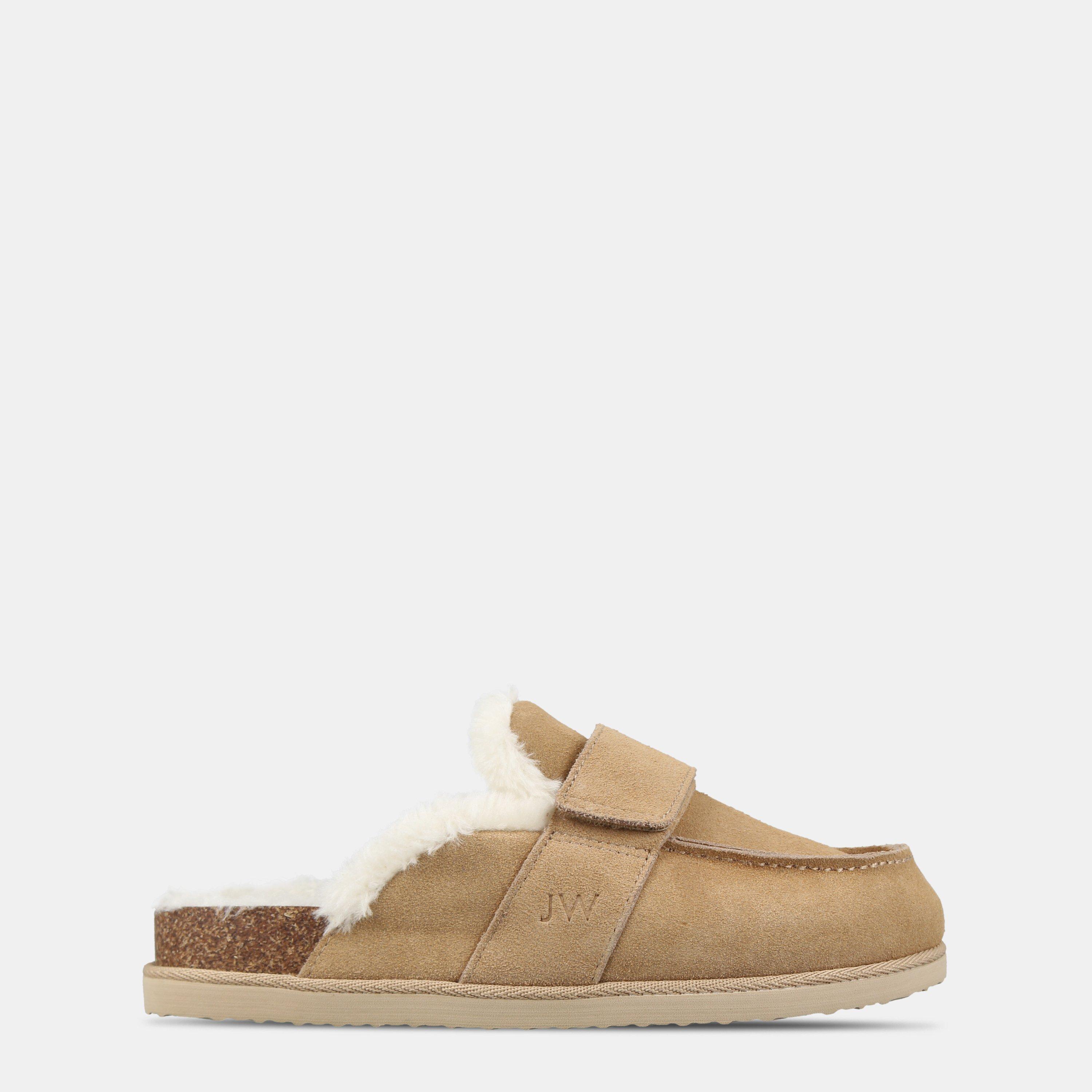 Jack Wills Women's Shearling Mule Slippers - Sand - 6 (39)