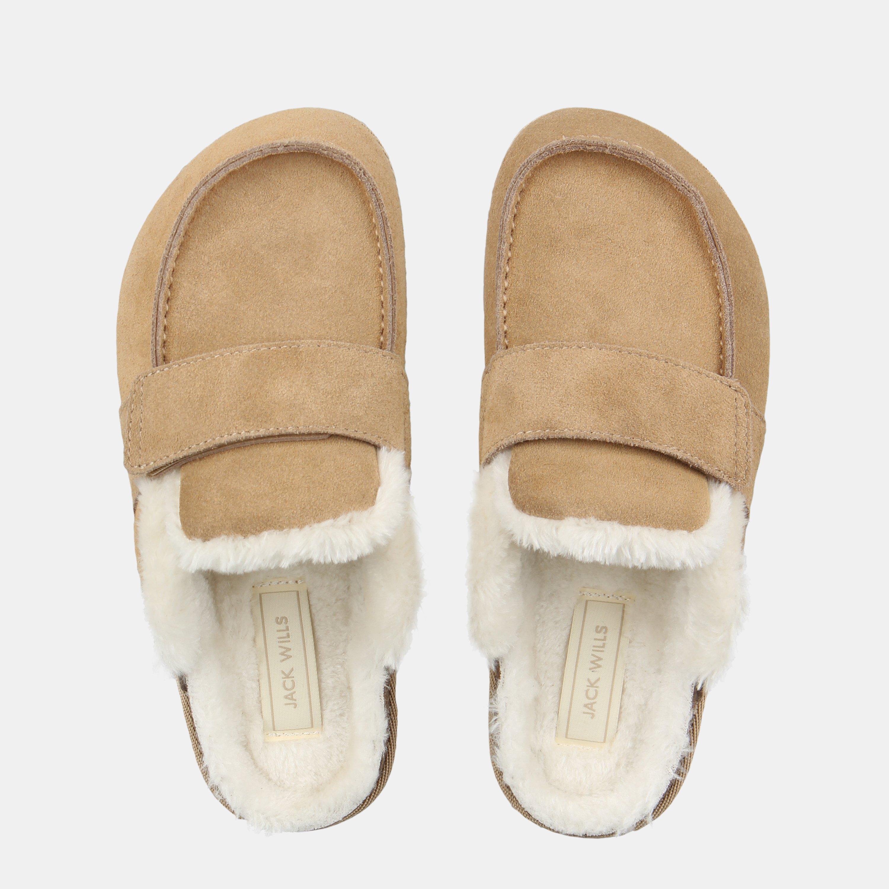 Sand - Jack Wills - Shearling Mule Slippers - 4