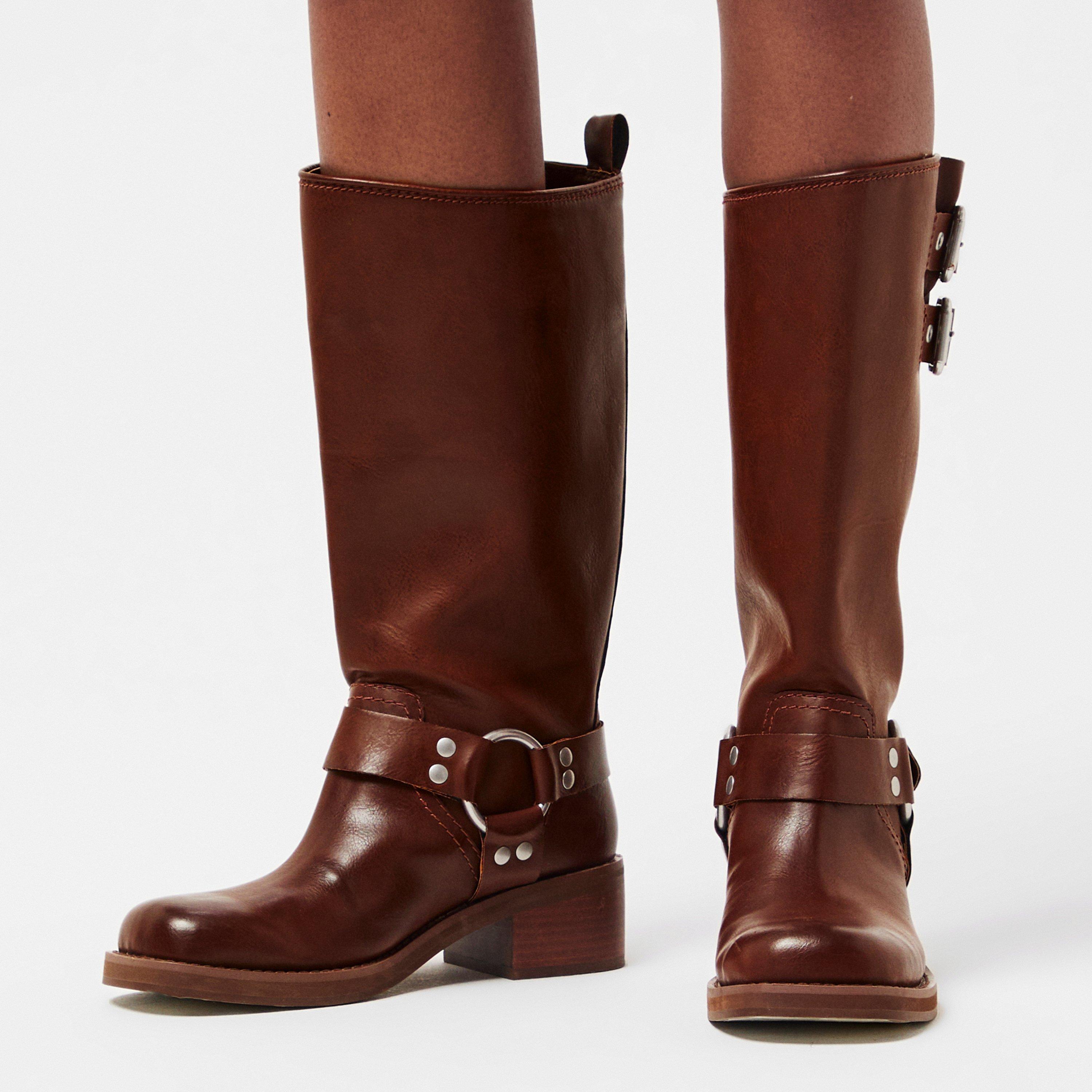 Brown - Steve Madden - Women's Eastern Boot Slippers - 3