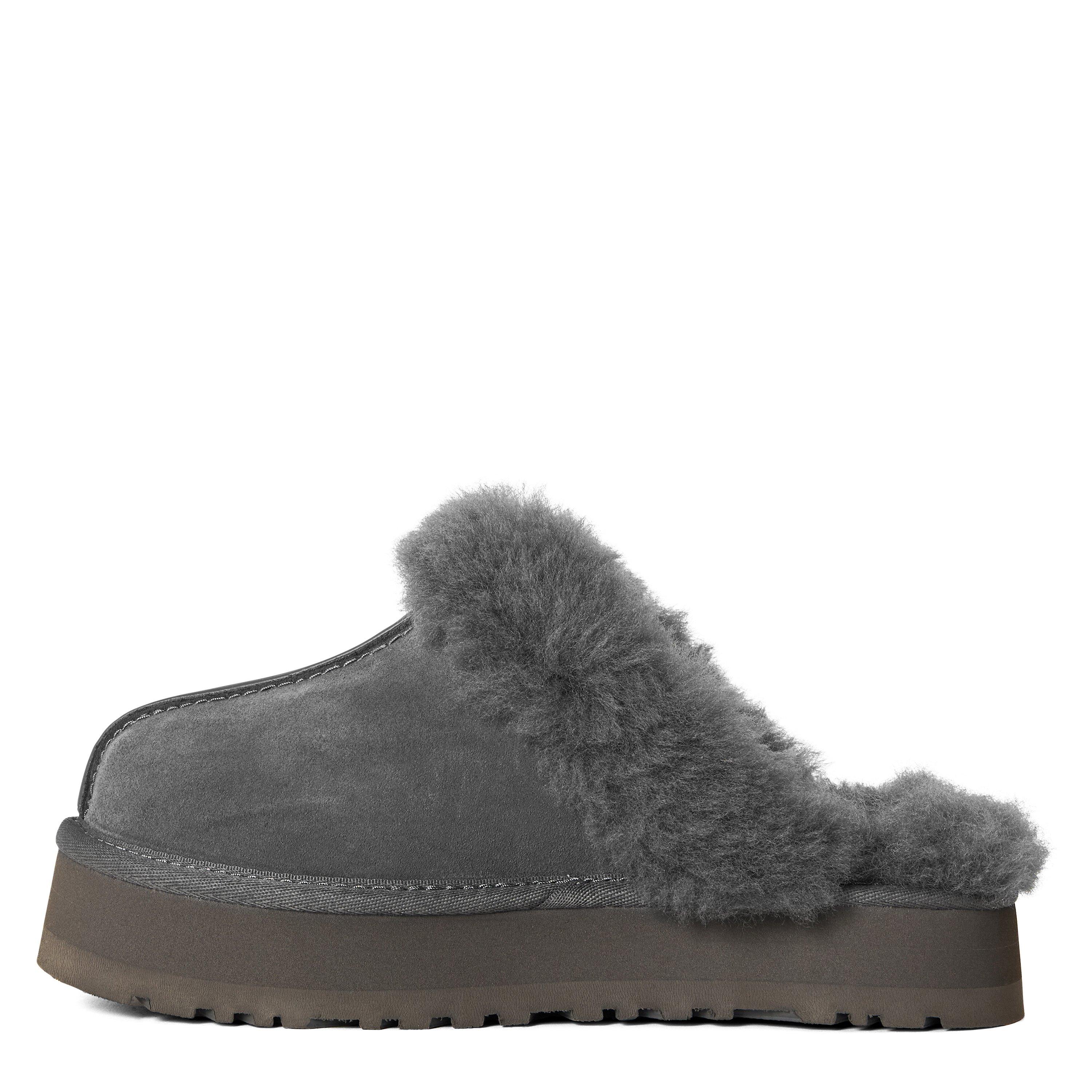 Charcoal - Ugg - Women's Disquette Wool Mule Slippers - 2