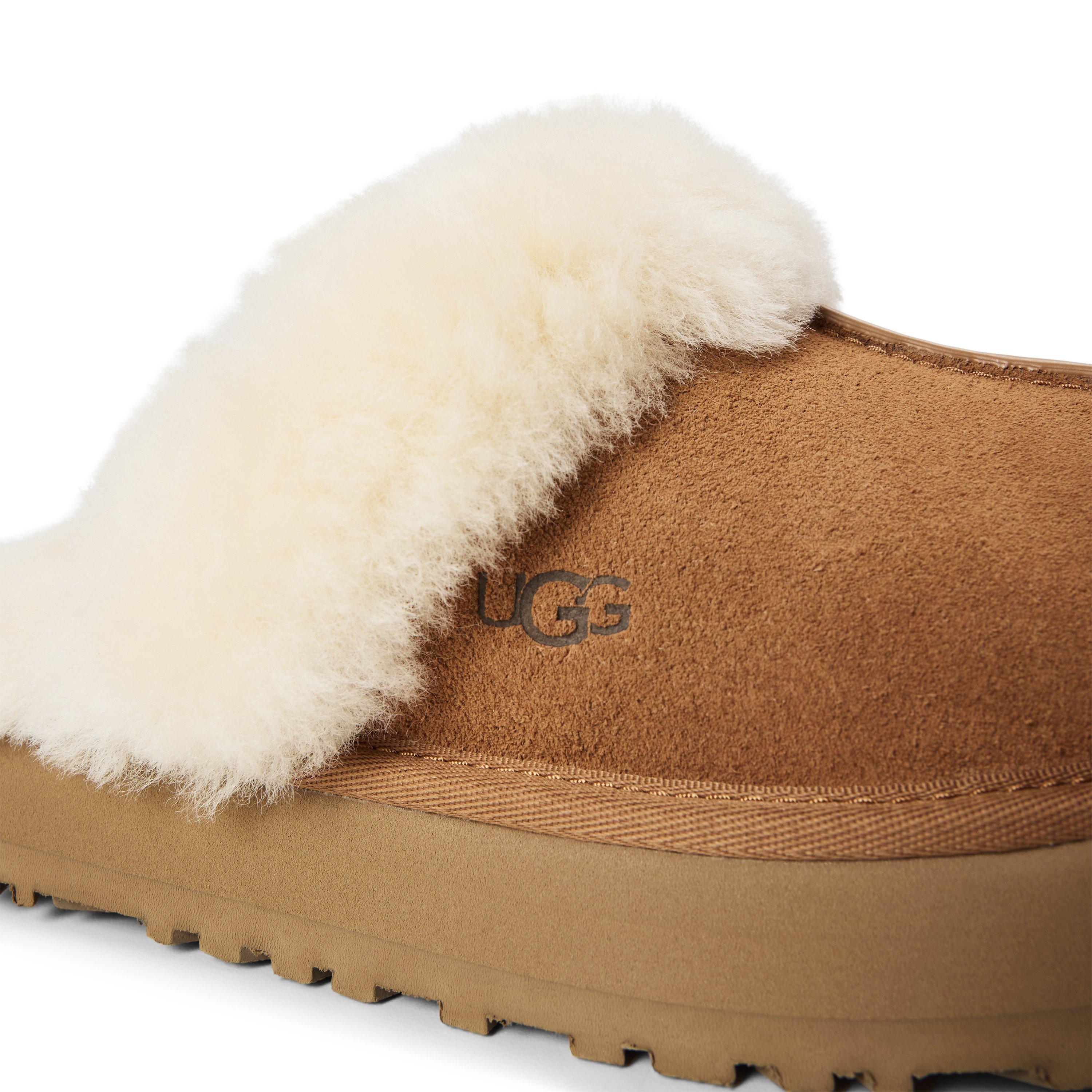 Chestnut - Ugg - Women's Disquette Wool Mule Slippers - 3