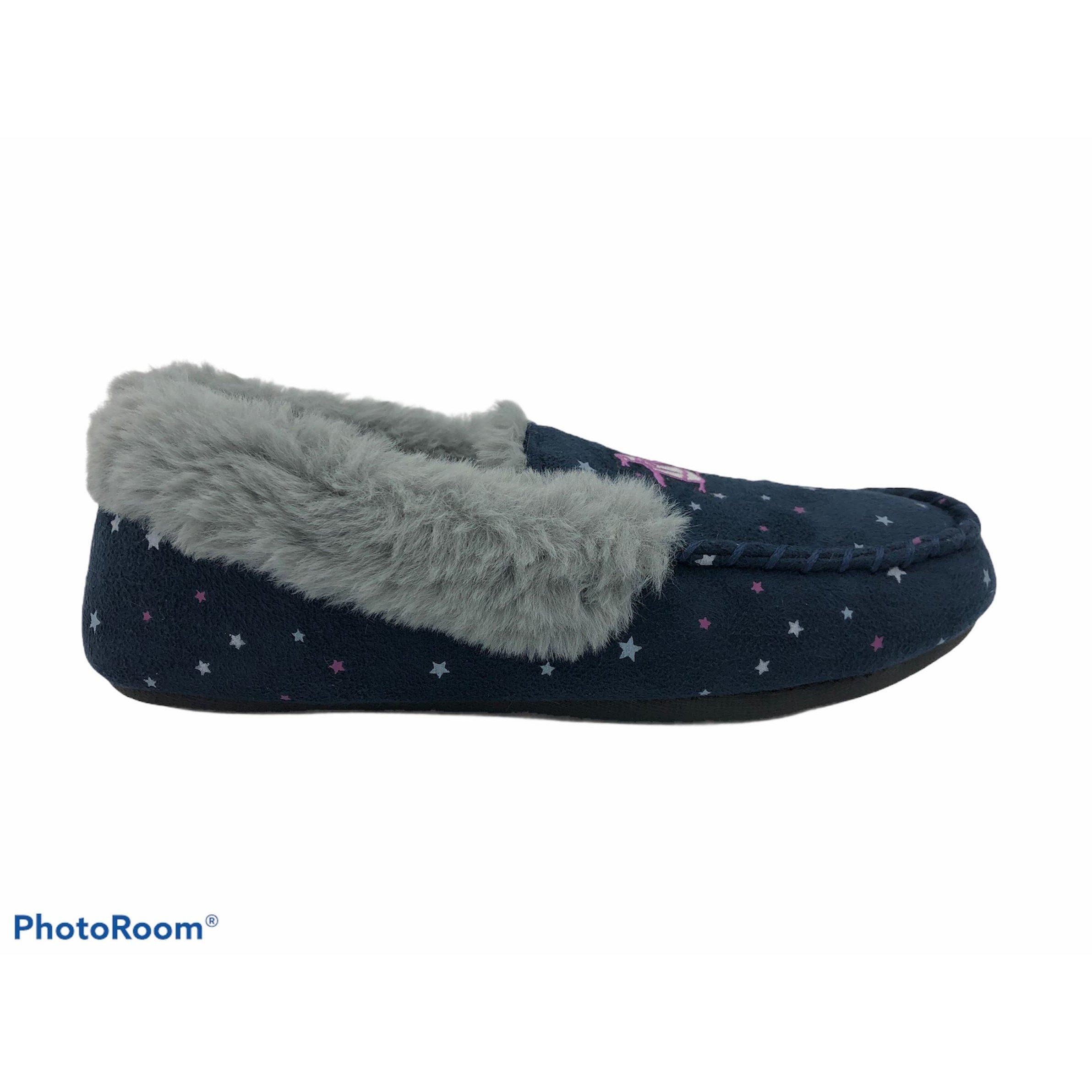Navy Stars - Original Penguin - Unisex Kids' Bedtime Moccasin Slipper - 1