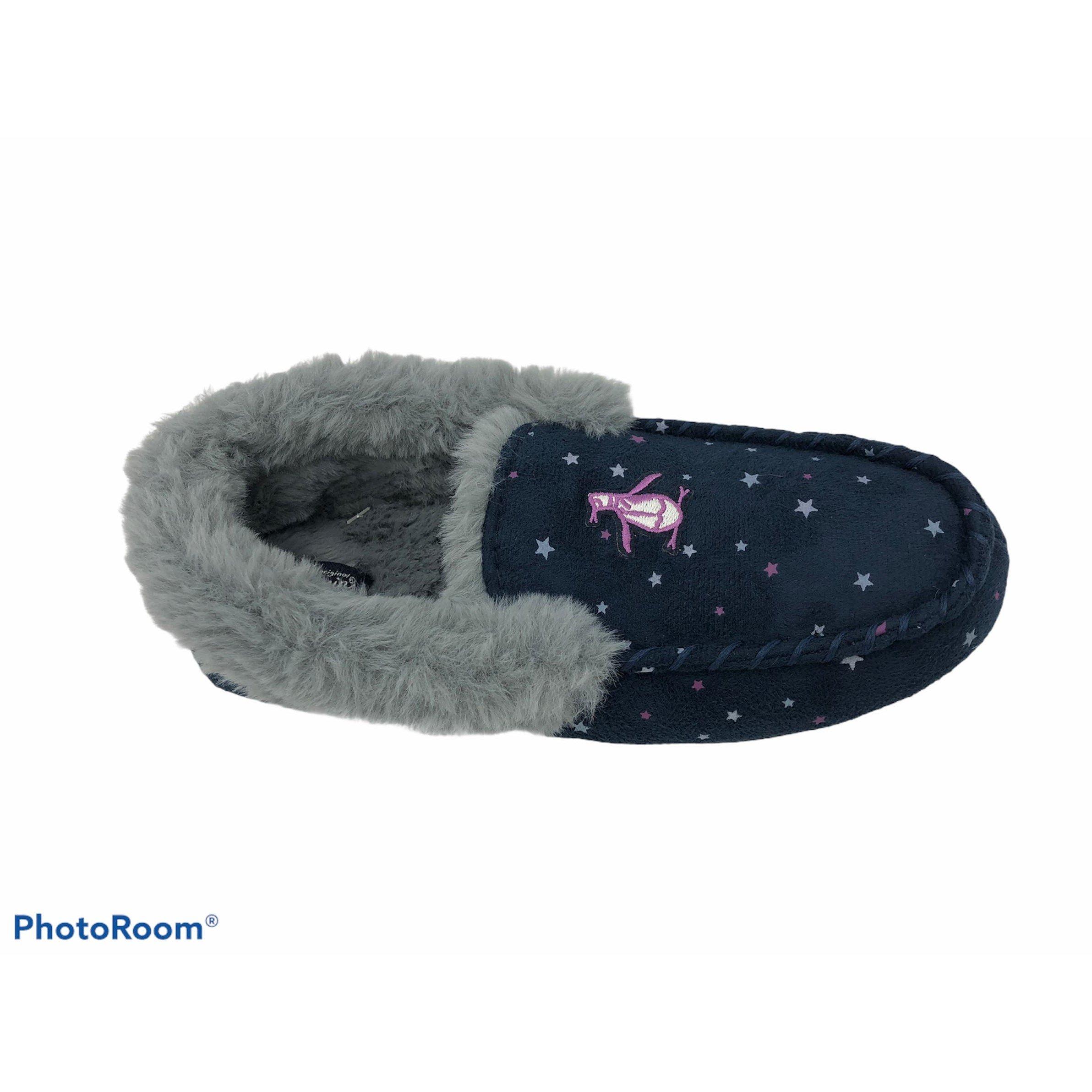 Navy Stars - Original Penguin - Kids' Bedtime Moccasin Slipper - 2