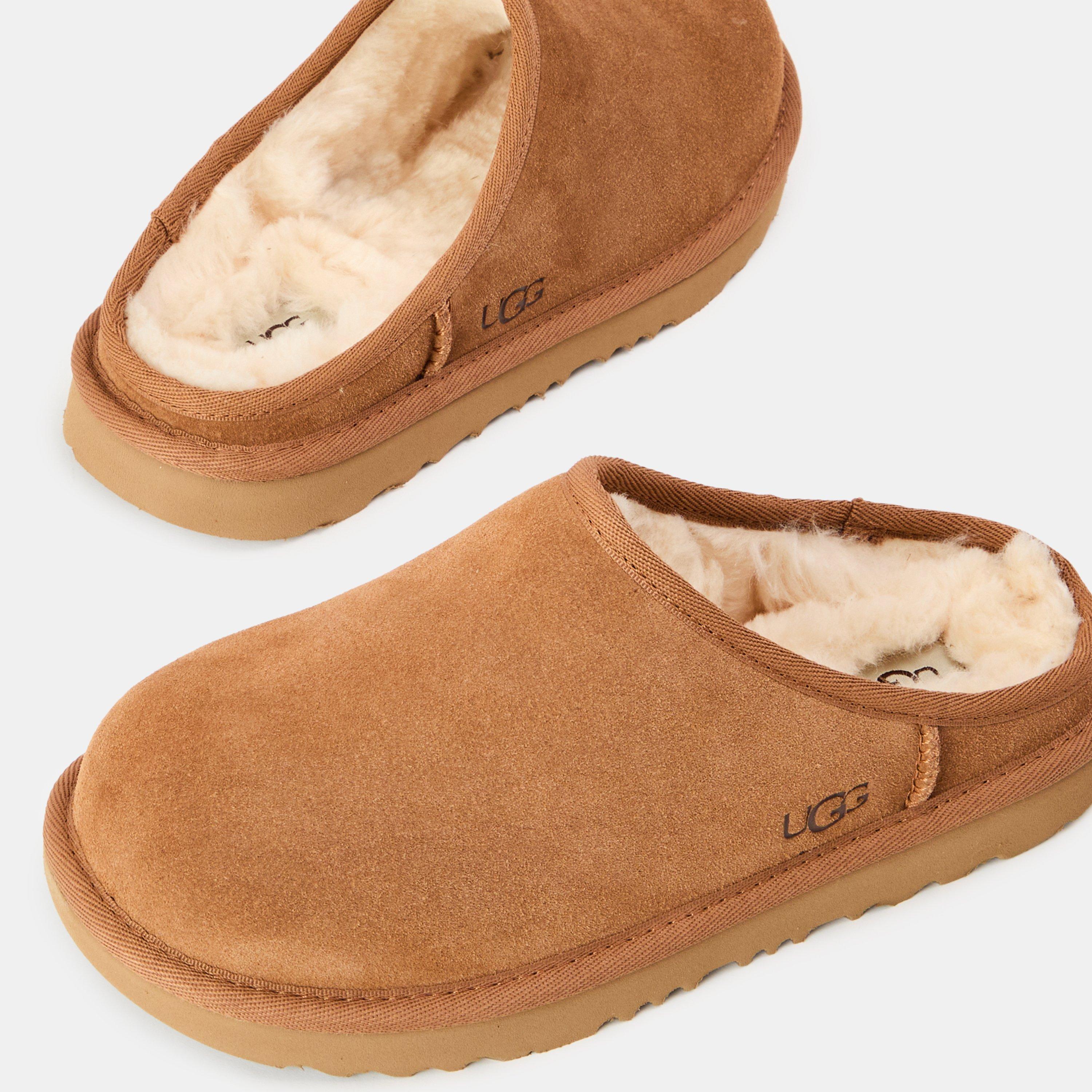 Chestnut CHE - Ugg - Unisex Kids Classic Slip-On Mule Slippers - 3