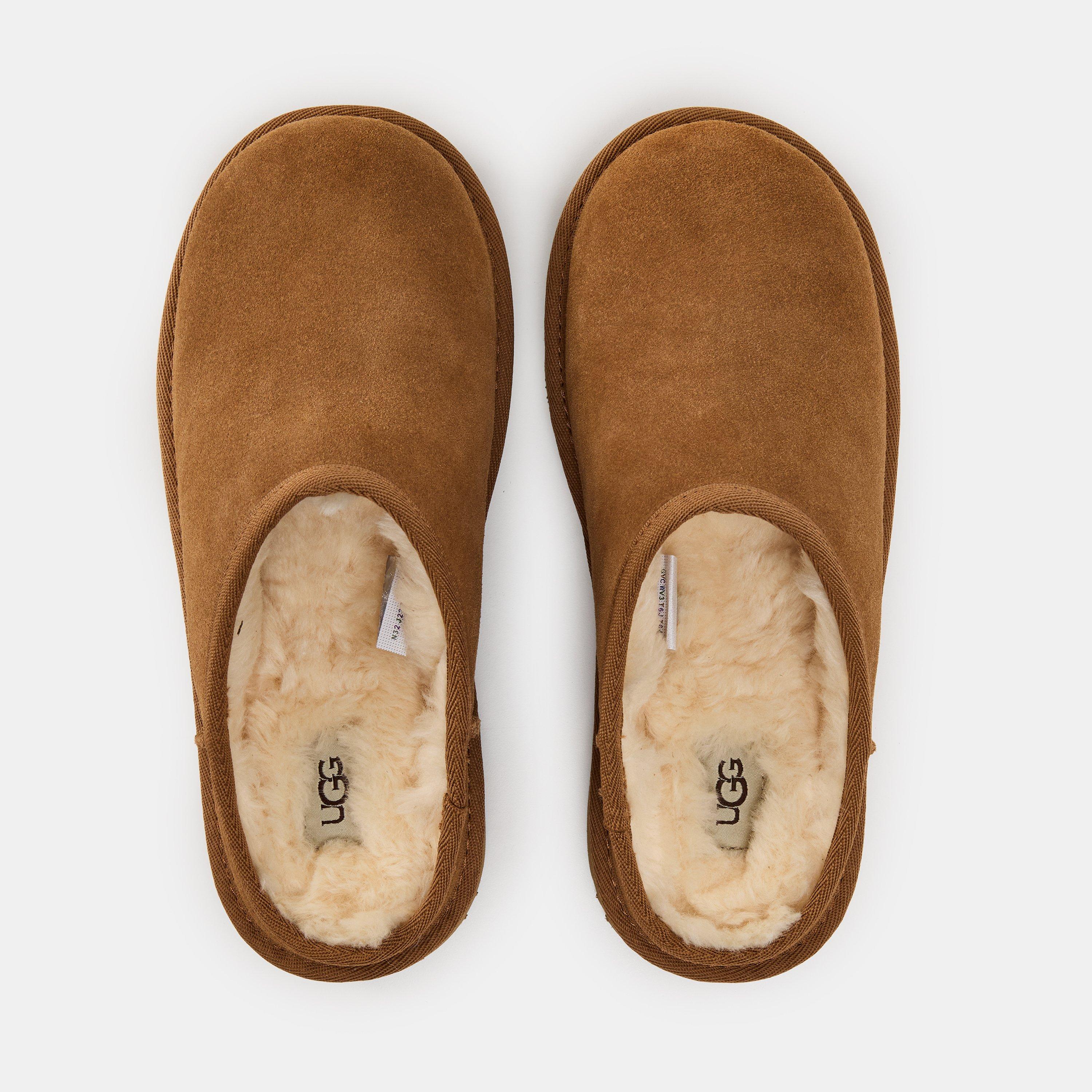 Chestnut CHE - Ugg - Unisex Kids Classic Slip-On Mule Slippers - 4