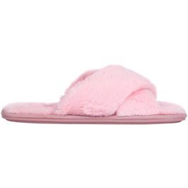 Jack Wills Faux Fur Cross Over Slippers