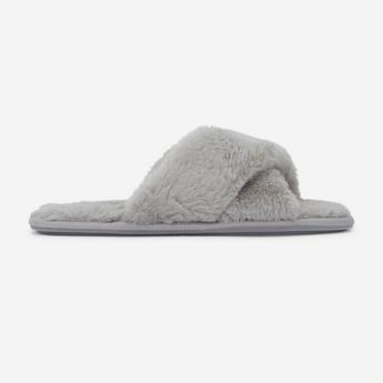Jack Wills Jack Faux Fur Cross Over Slippers