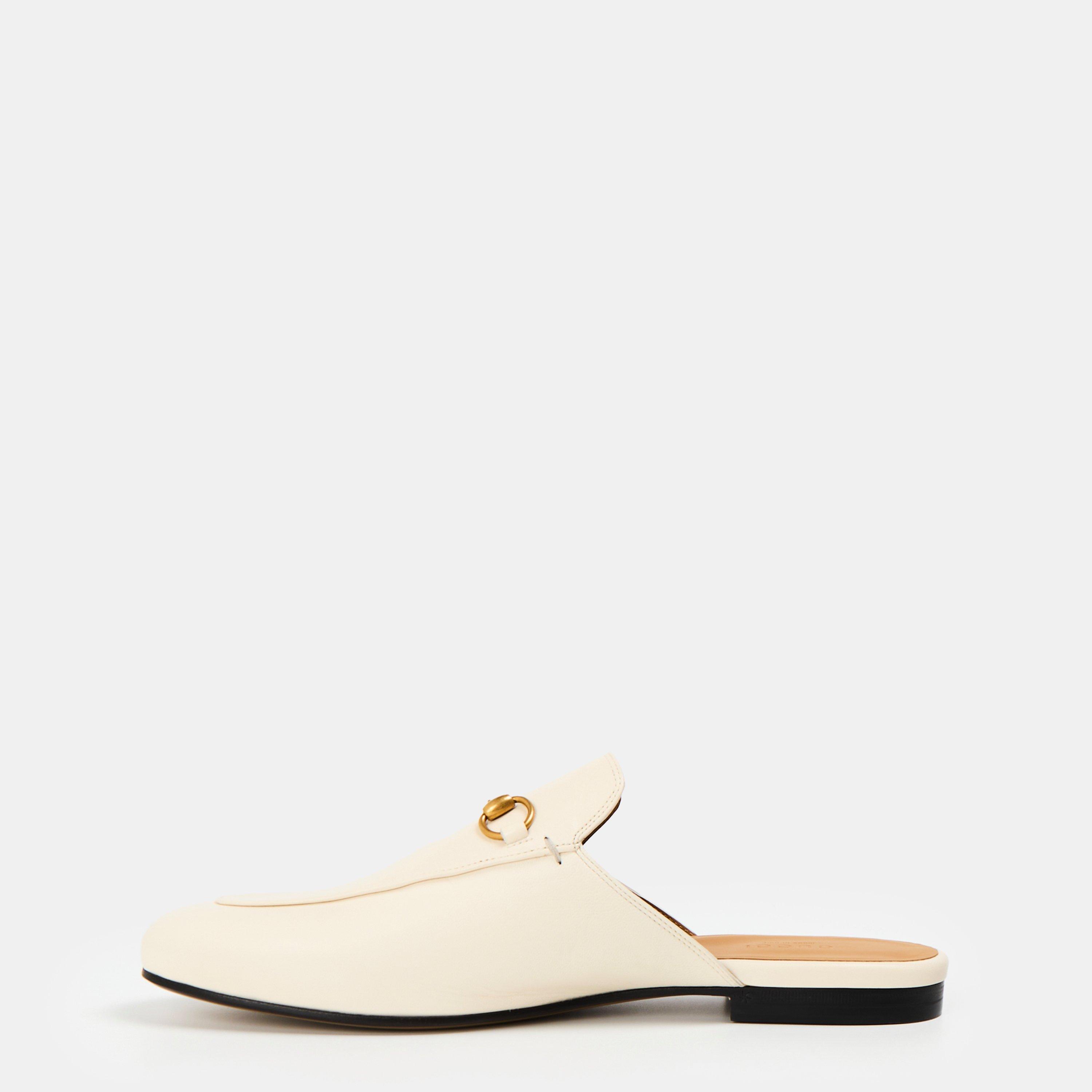 White 9022 - Gucci - Women's Princetown Leather Mules - 1
