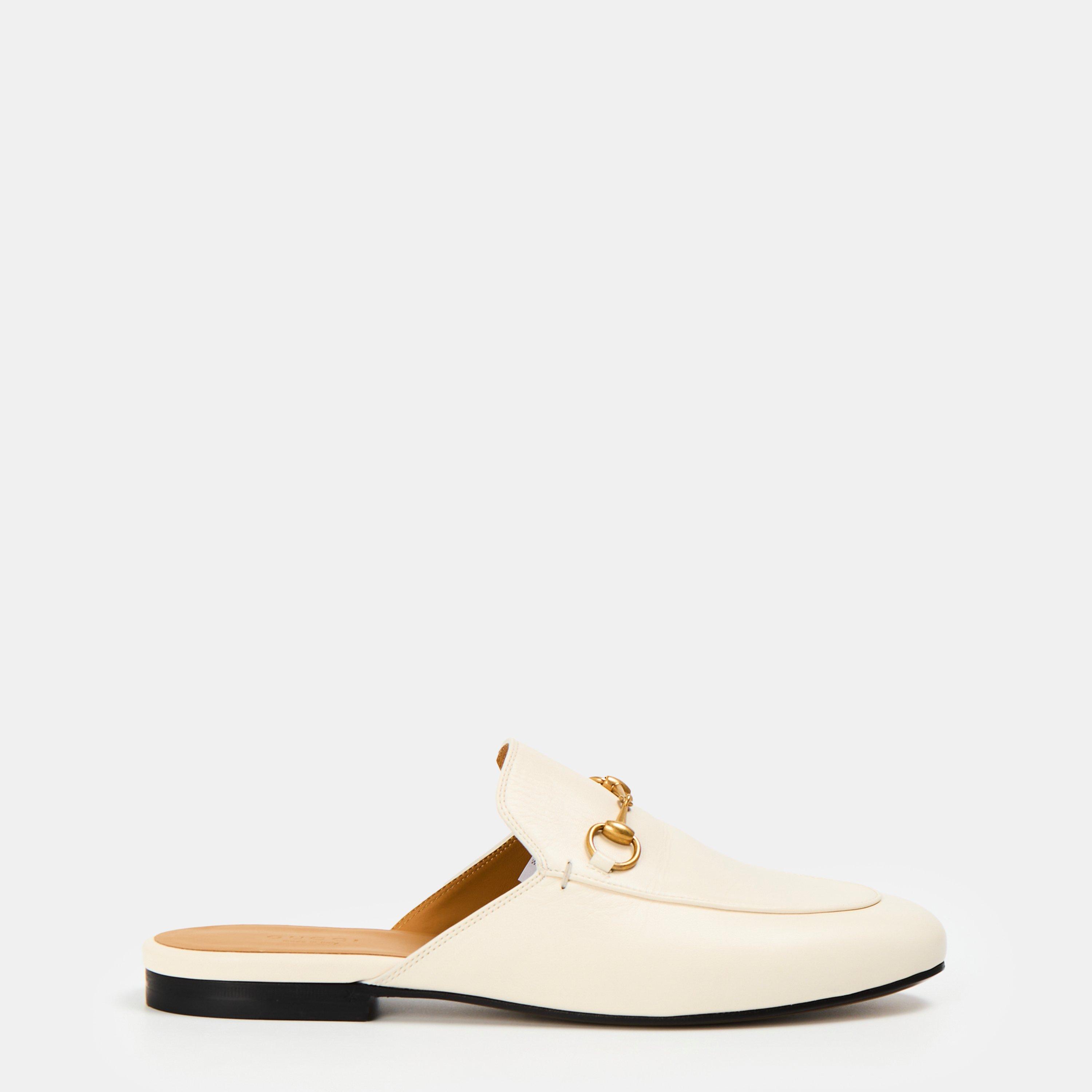 White 9022 - Gucci - Women's Princetown Leather Mules - 2