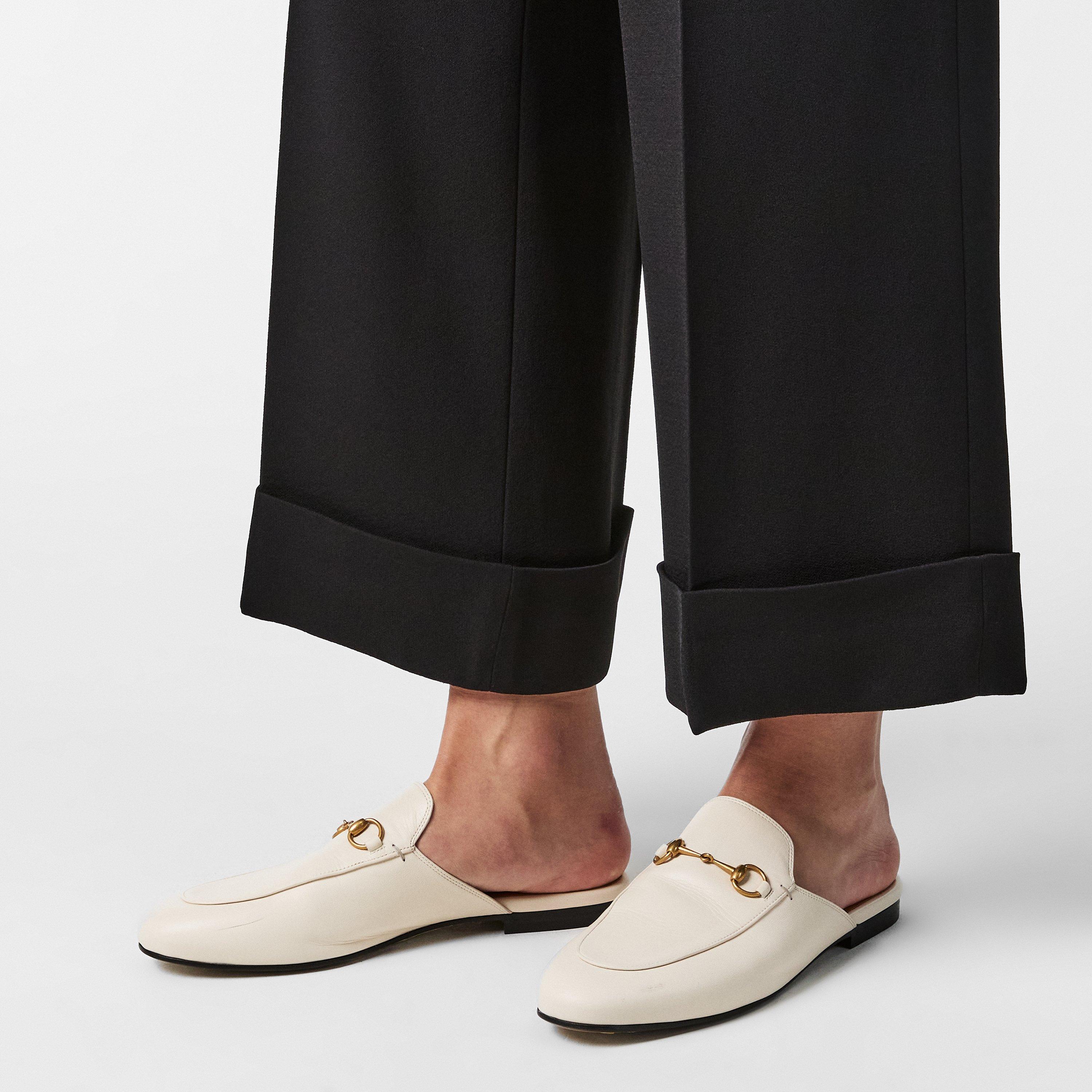 White 9022 - Gucci - Women's Princetown Leather Mules - 3