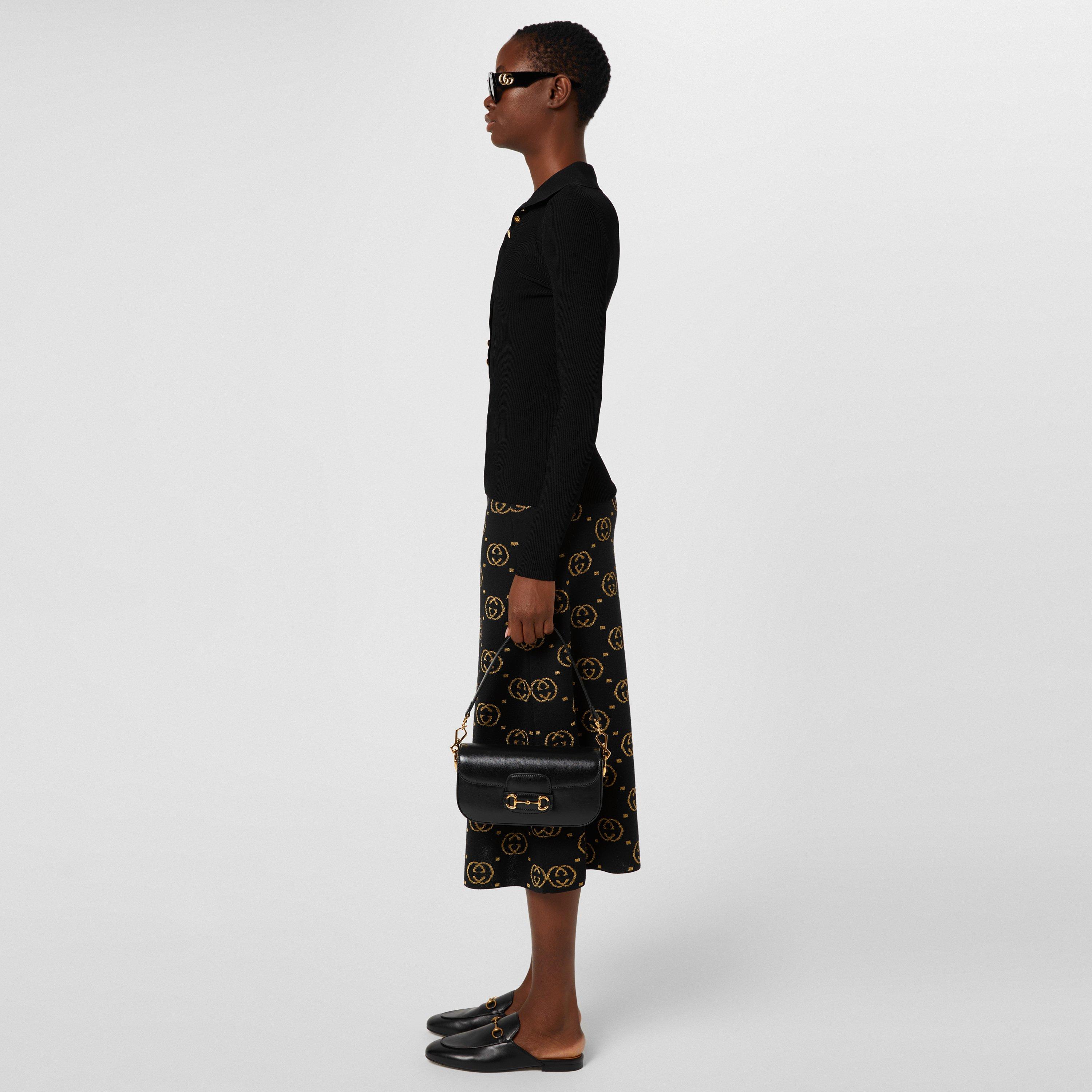 Black 1000 - Gucci - Women's Princetown Leather Mules - 8