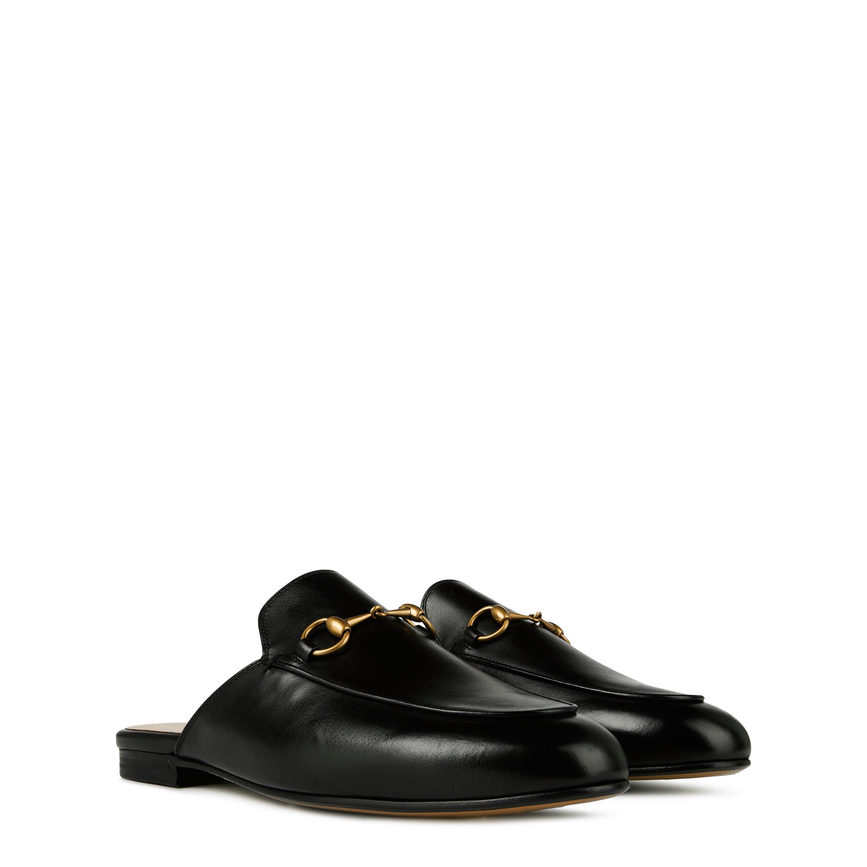 Black 1000 - Gucci - Women's Princetown Leather Mules - 4