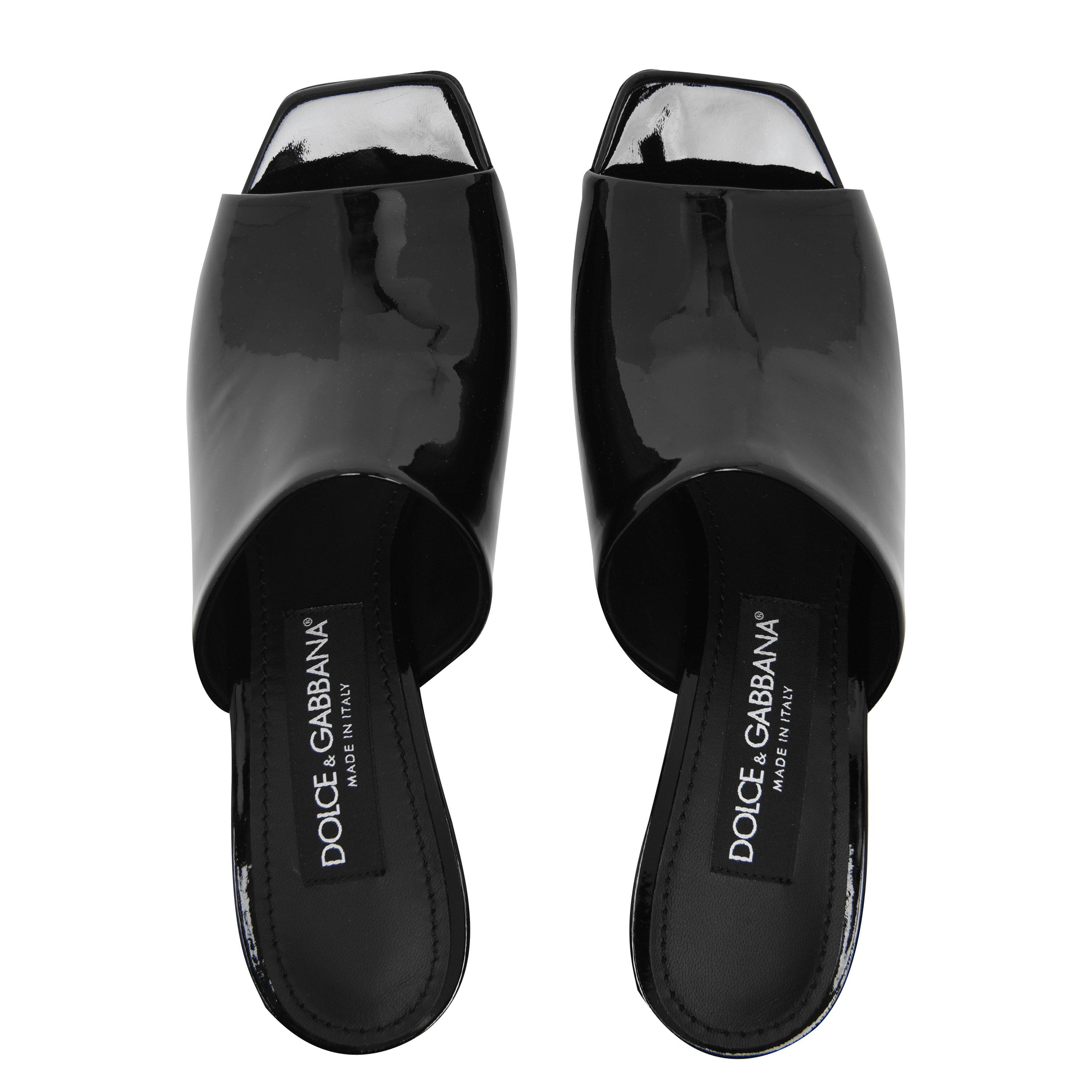 Blk/Gld 80999 - Dolce and Gabbana - 90's Logo Mule - 6