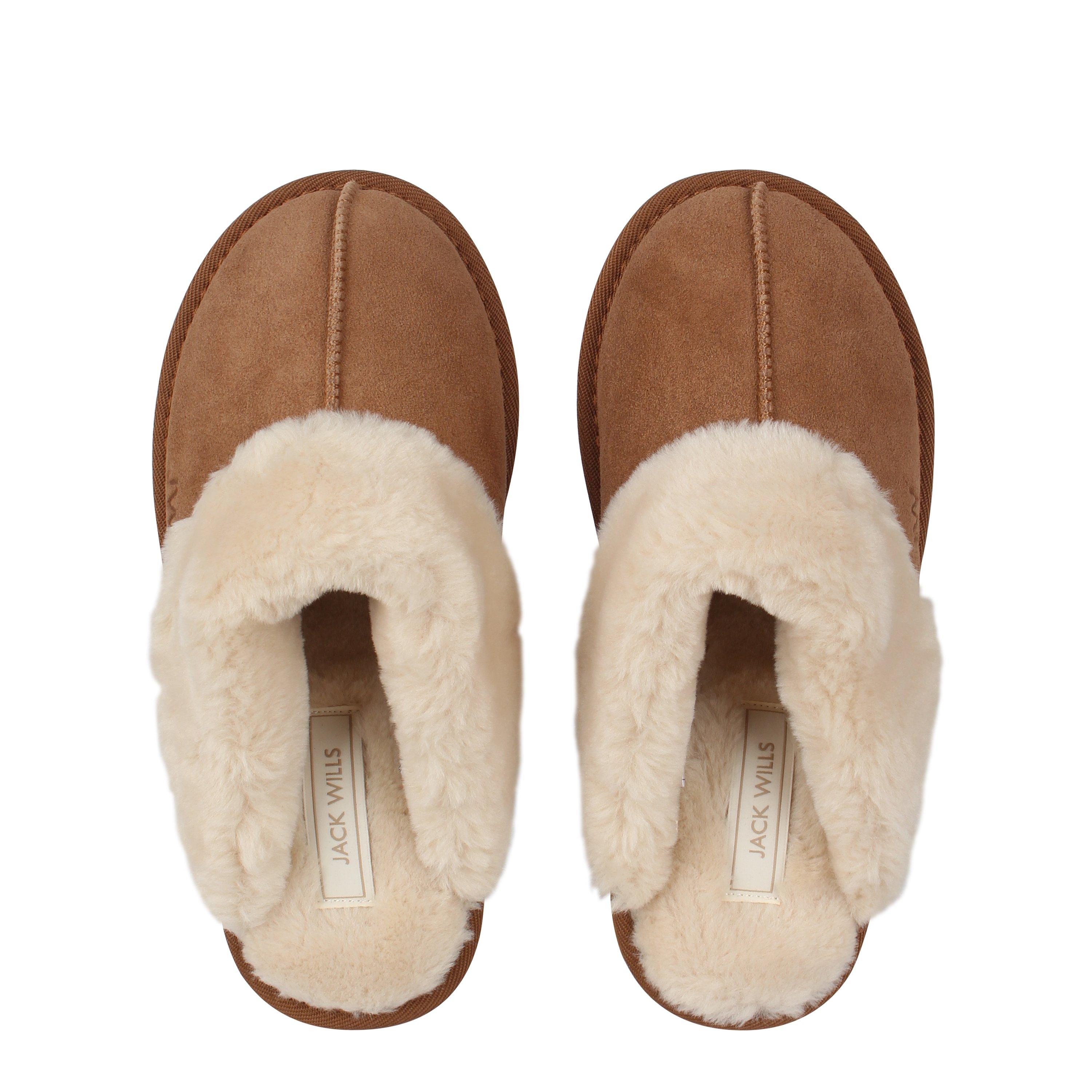 Tan - Jack Wills - Mule Slippers Ladies - 5