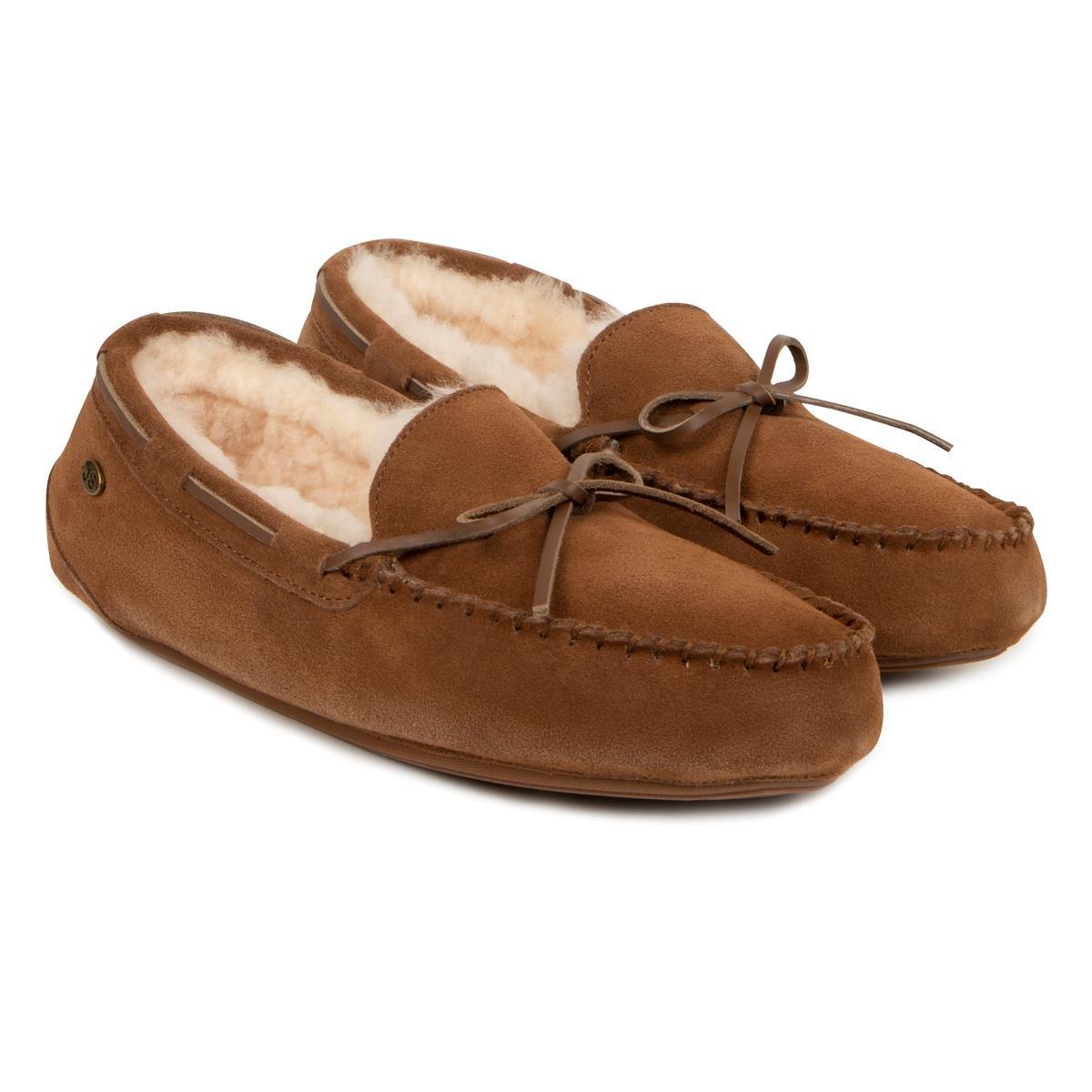 Kastanje - Just Sheepskin - Torington Moccasin Slippers - 5