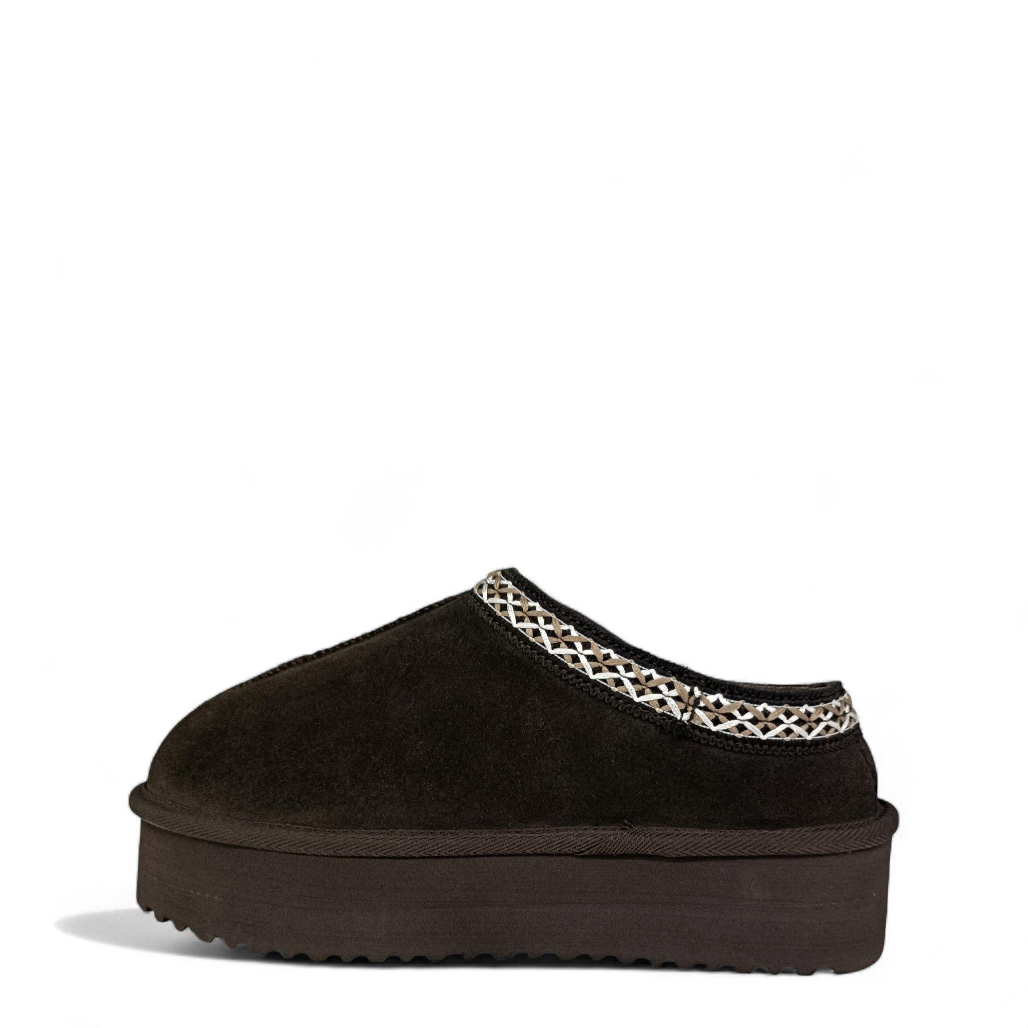 Chocolate - Jack Wills - Platform Slip-On Snug Womens - 2