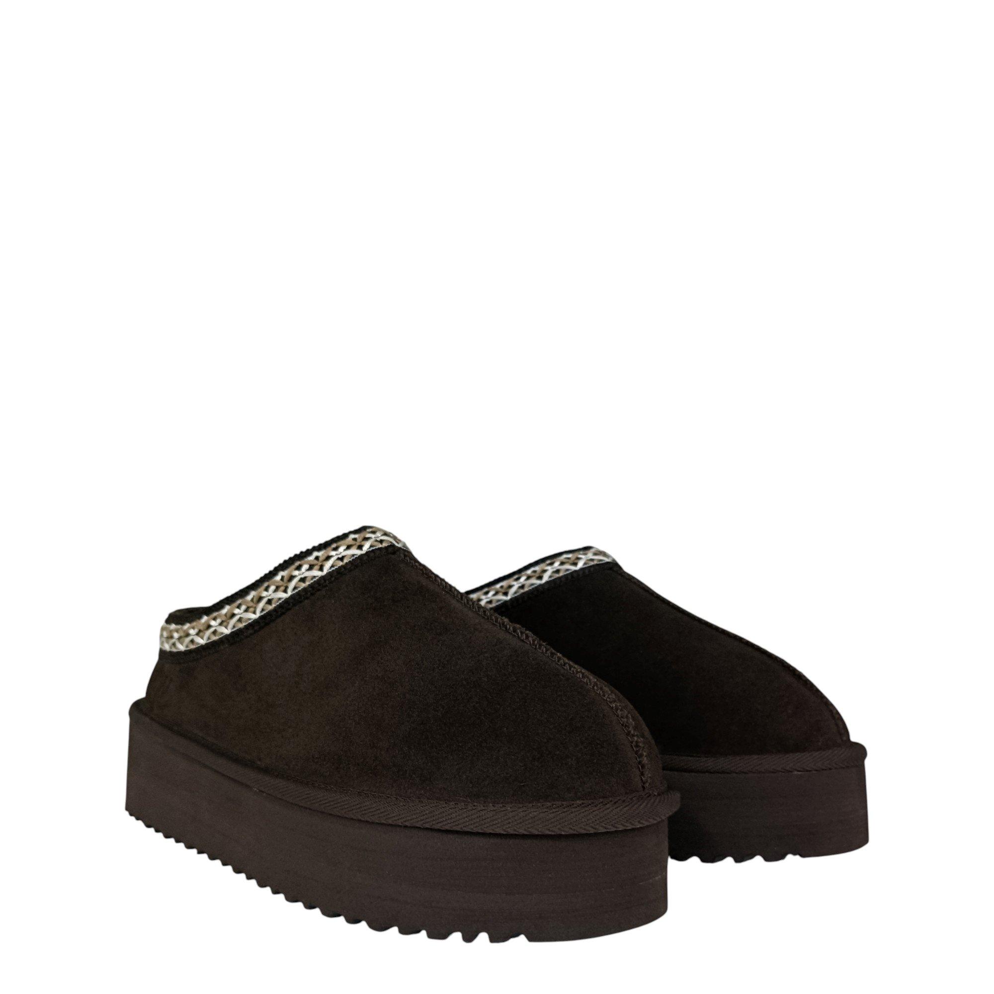 Chocolate - Jack Wills - Platform Slip-On Snug Womens - 4