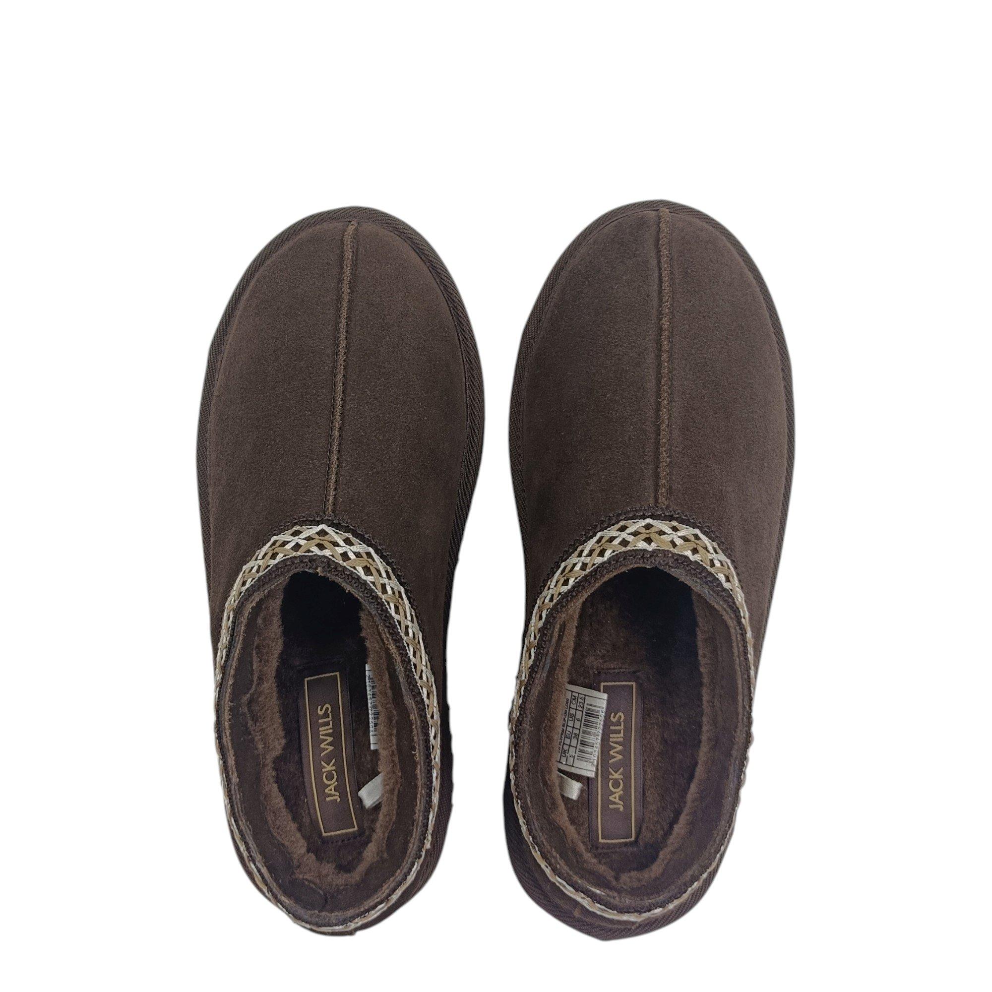 Chocolate - Jack Wills - Platform Slip-On Snug Womens - 5