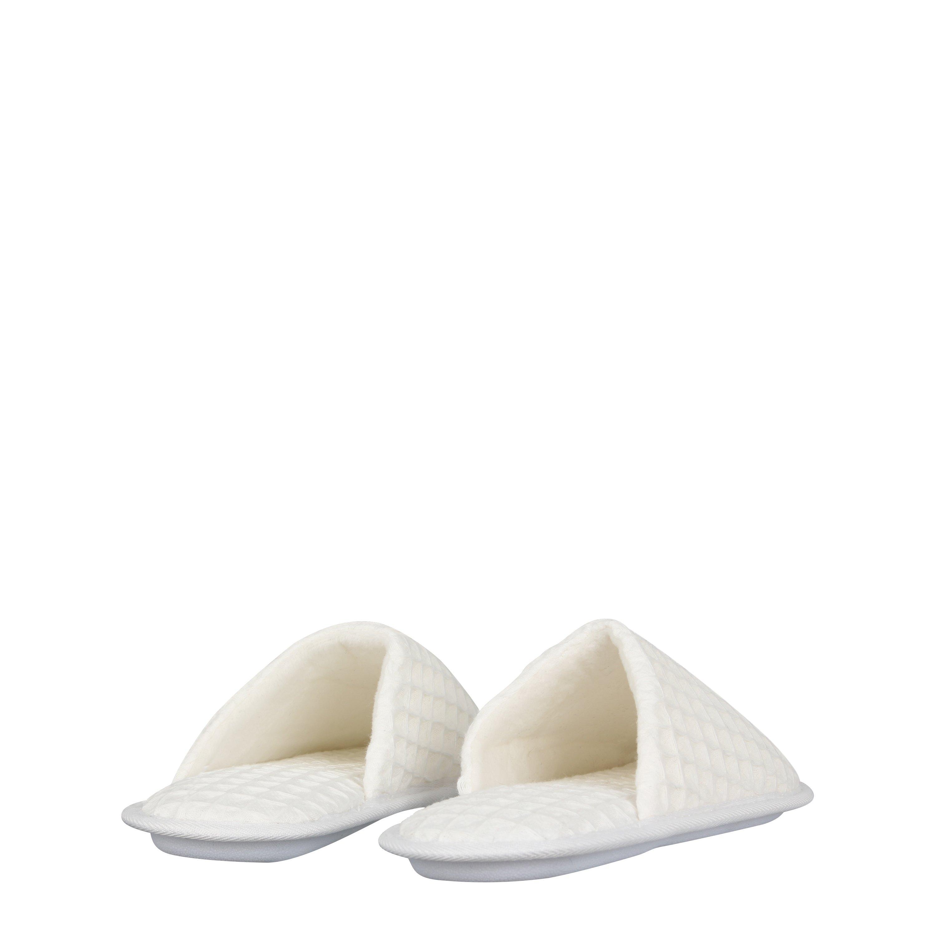 White - Be You - You Memory Foam Waffle Slipper - 4