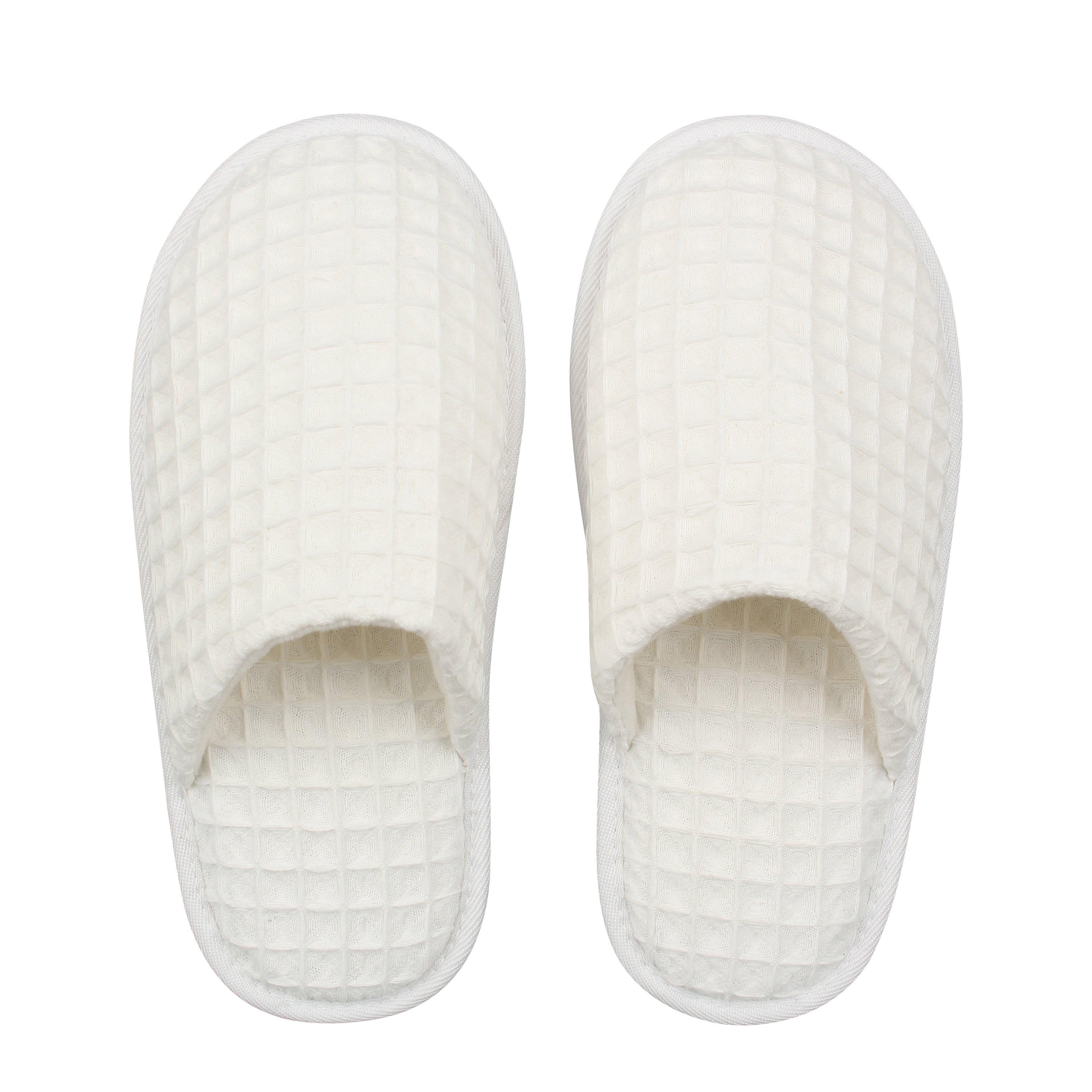 White - Be You - You Memory Foam Waffle Slipper - 5