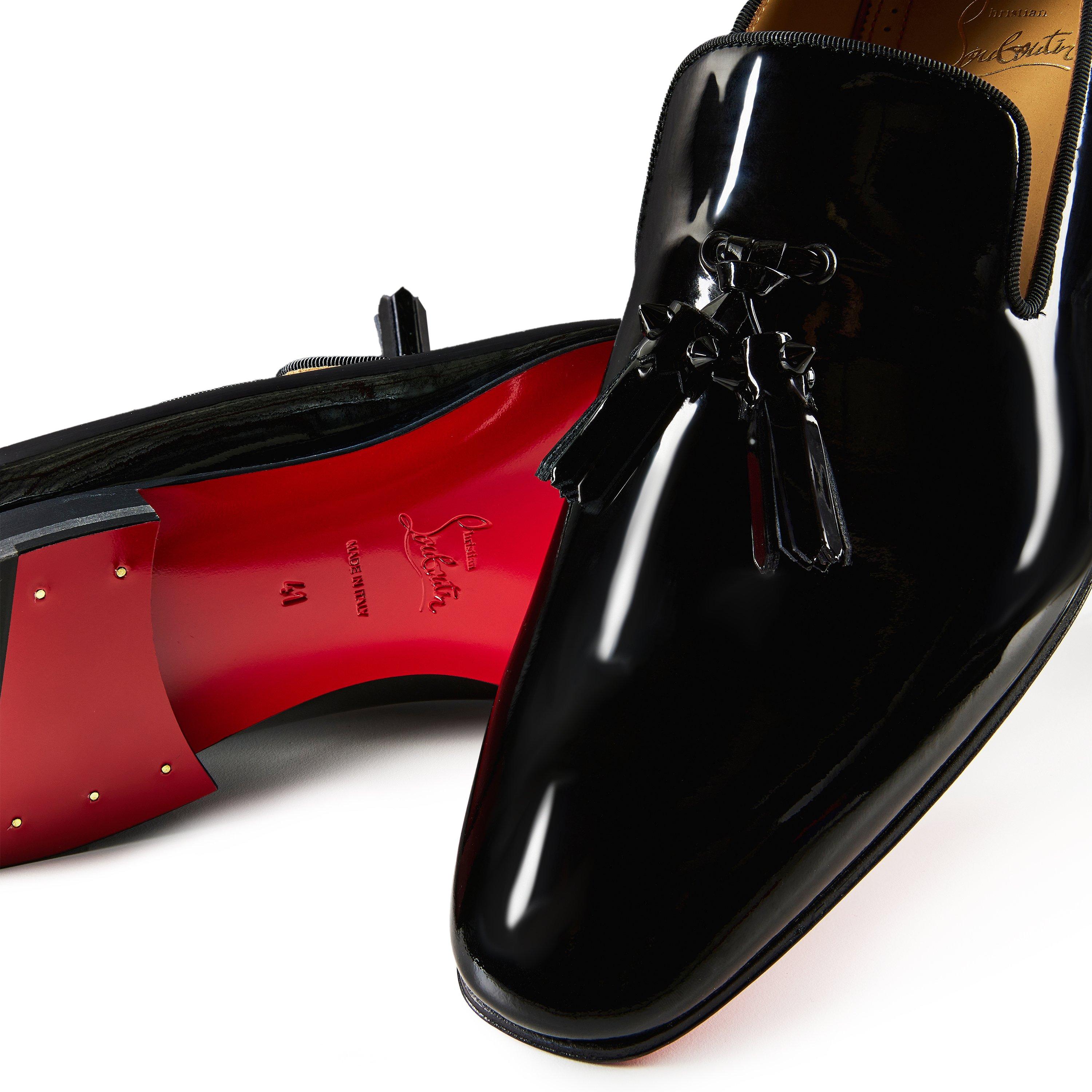 Black Patent - Christian Louboutin - Dandelion Tassel Loafers - 6