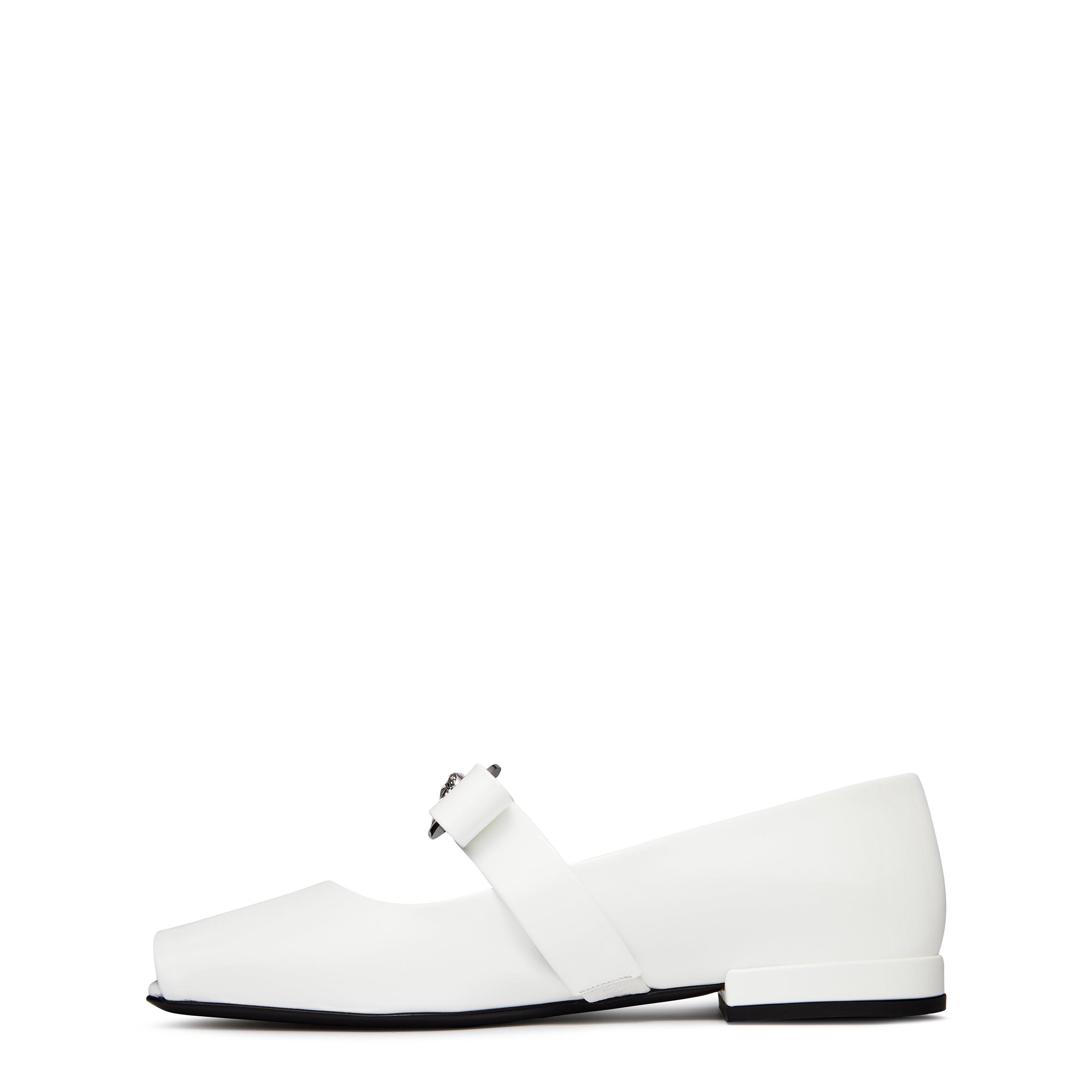 Optical White - Versace - Women's Medu Ballerina Slippers - 2