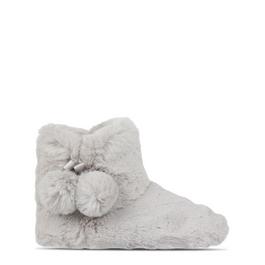 Linea Pom Pom Slipper Boot