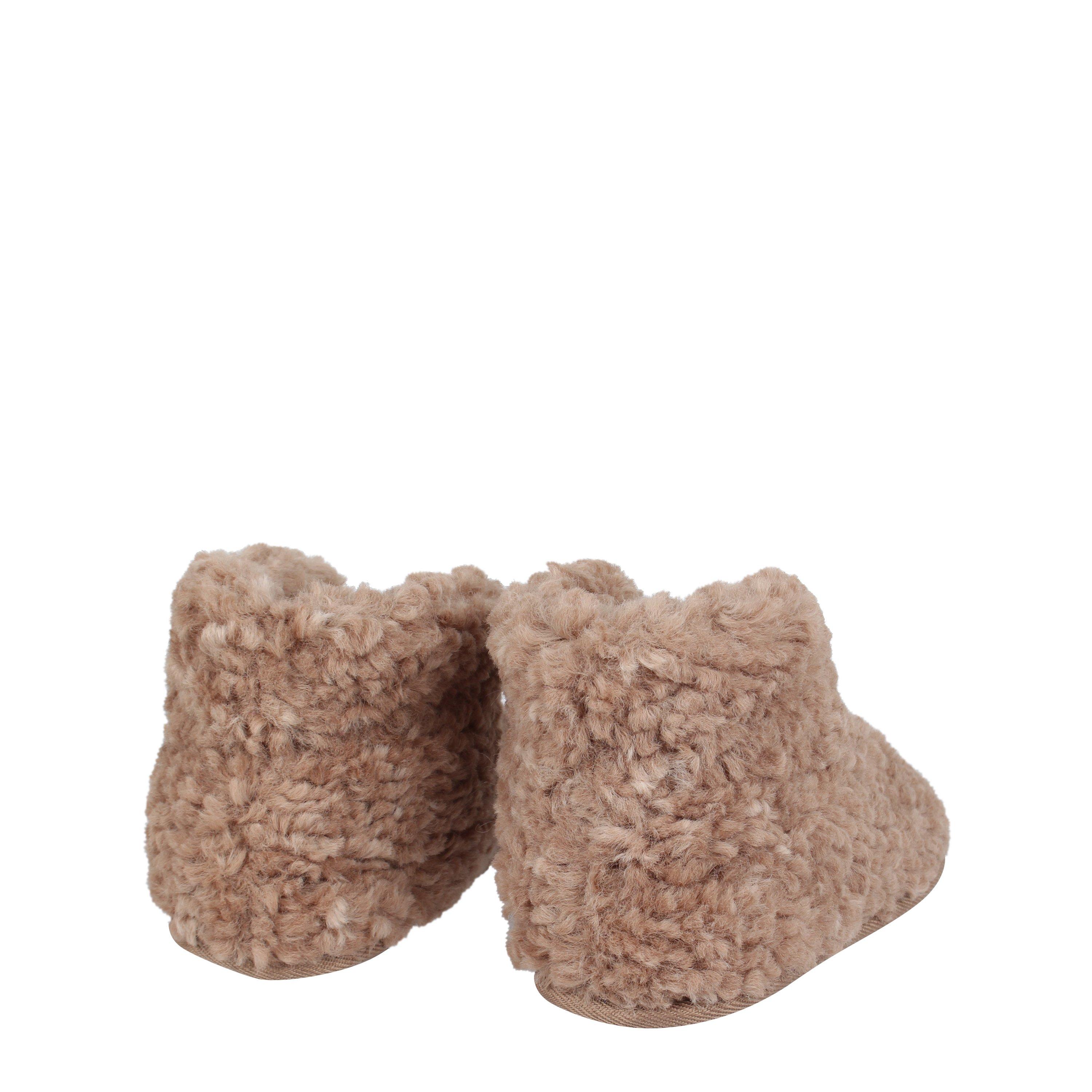 Brown - Linea - Teddy Slipper Boot - 4